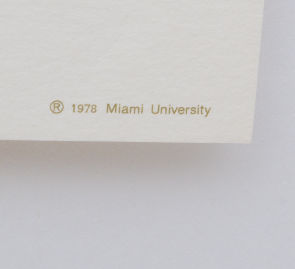 Two Miami University Prints "Elliott Hall" and "Upham Hall"