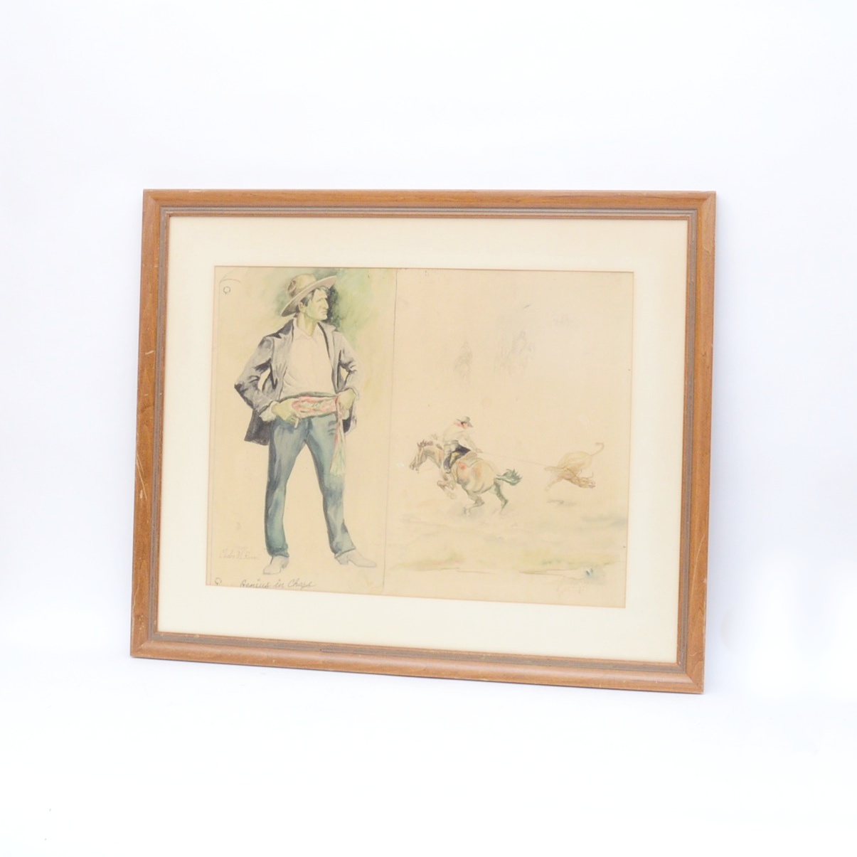 Vern Parker Watercolor Painting of Charles Russell