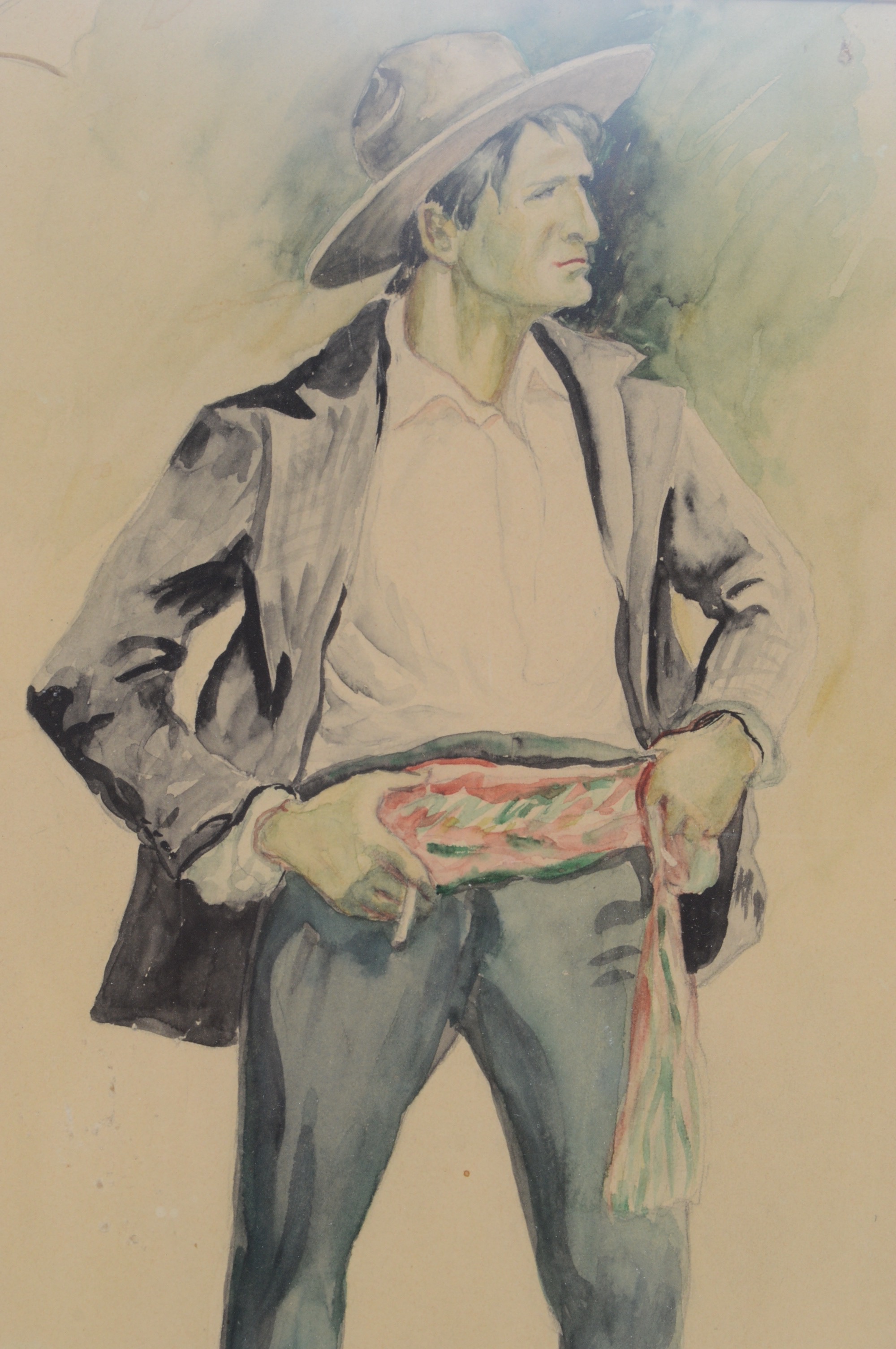 Vern Parker Watercolor Painting of Charles Russell