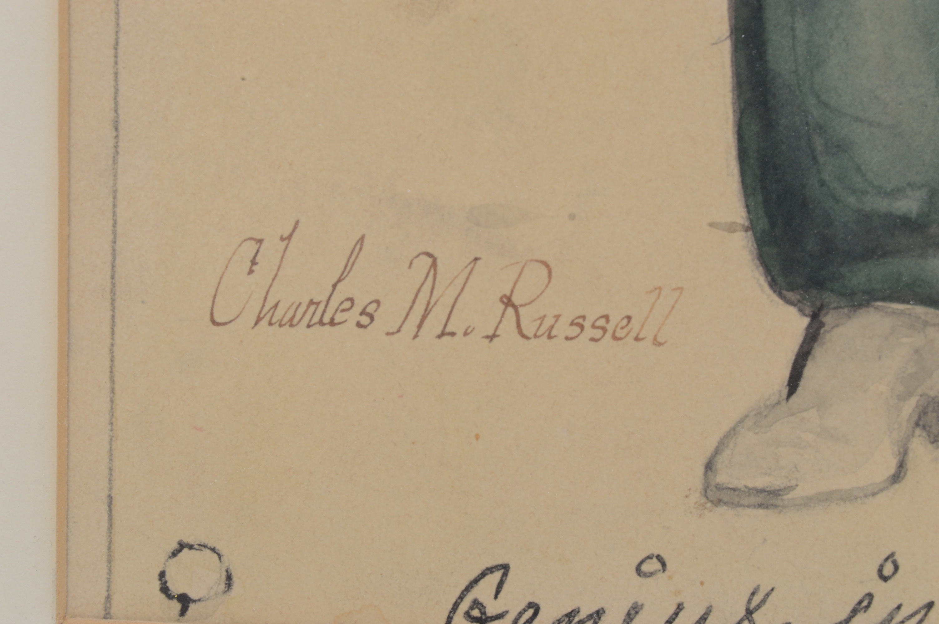 Vern Parker Watercolor Painting of Charles Russell