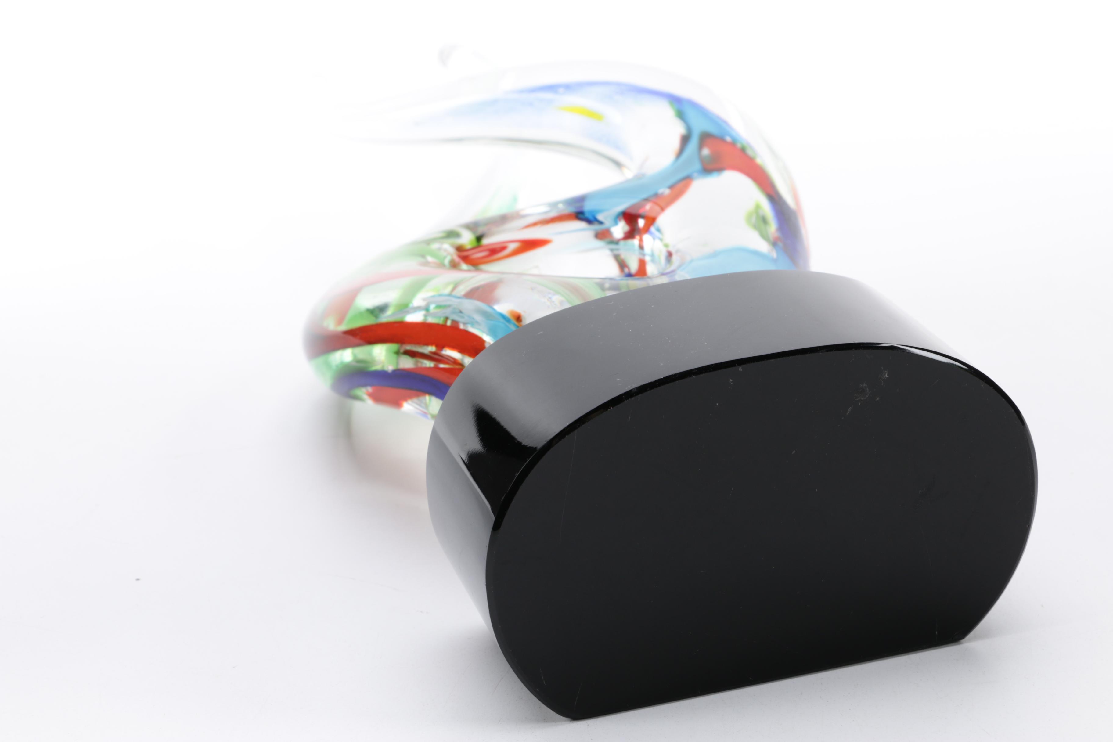 Abstract Glass Sculptures, Late 20th Century