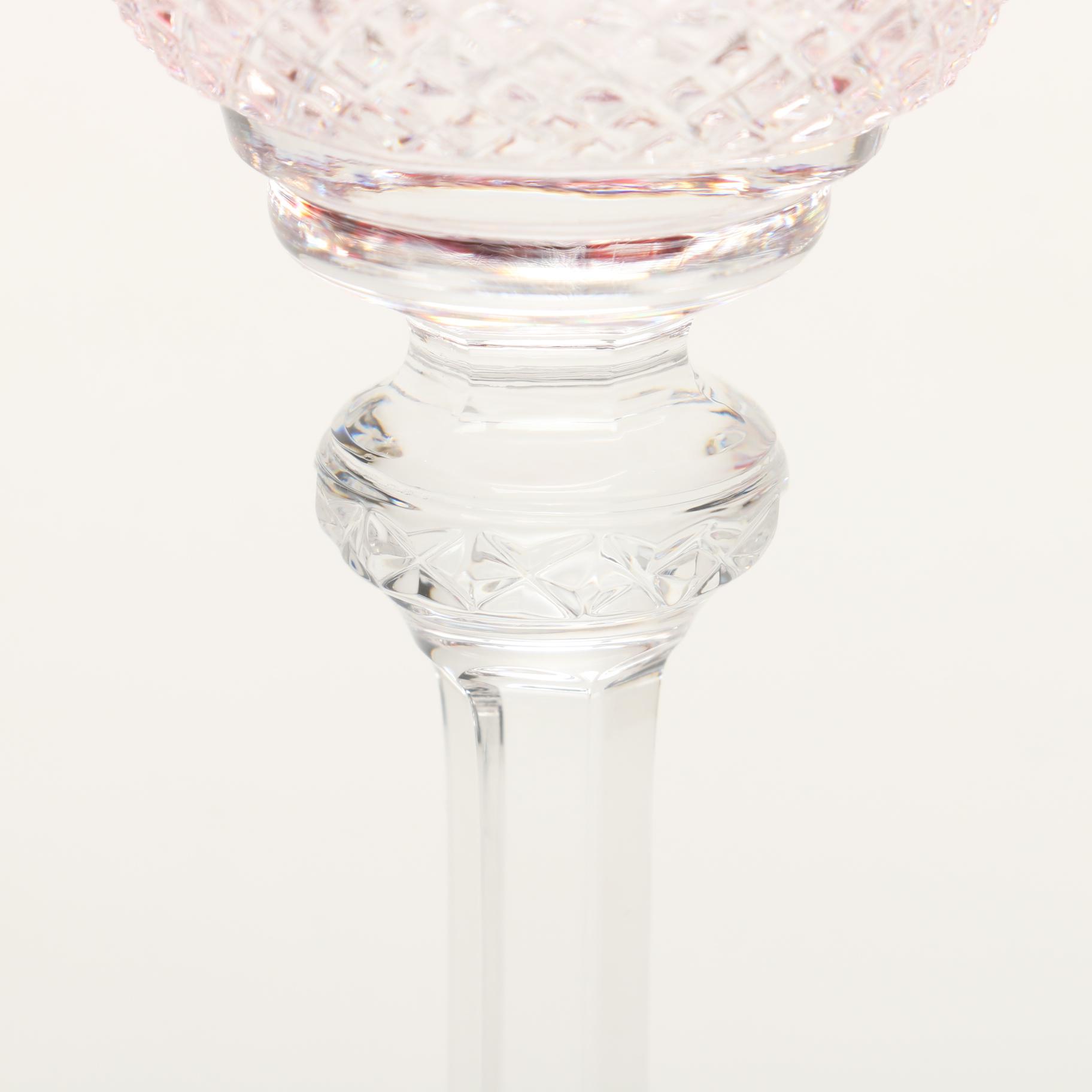 St. Louis "Tommy" Crystal Red Hock Wine Glasses
