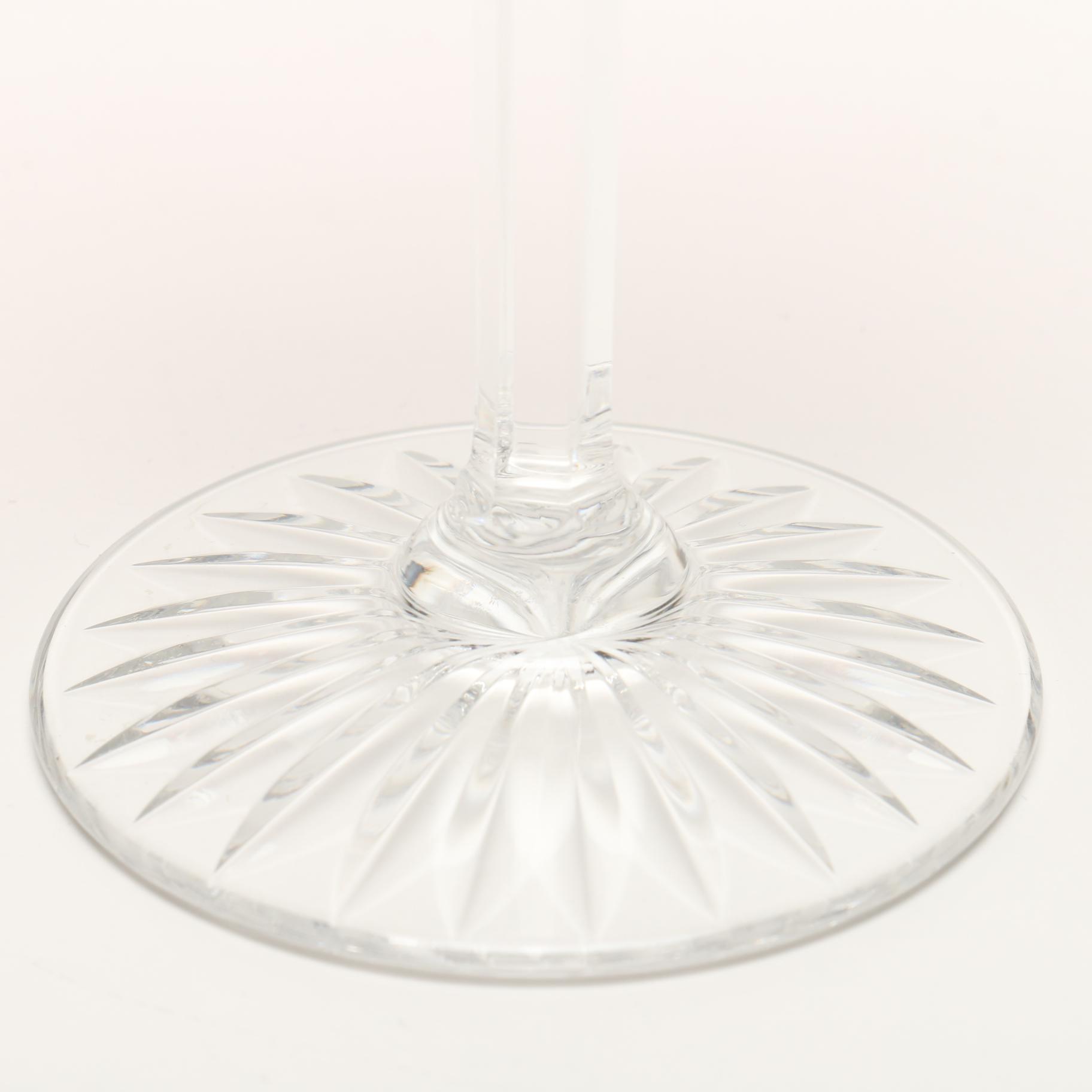 St. Louis "Tommy" Crystal Red Hock Wine Glasses