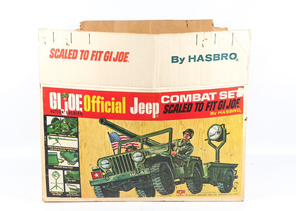 Vintage G.I. Joe Action Figure with Jeep and Accessories