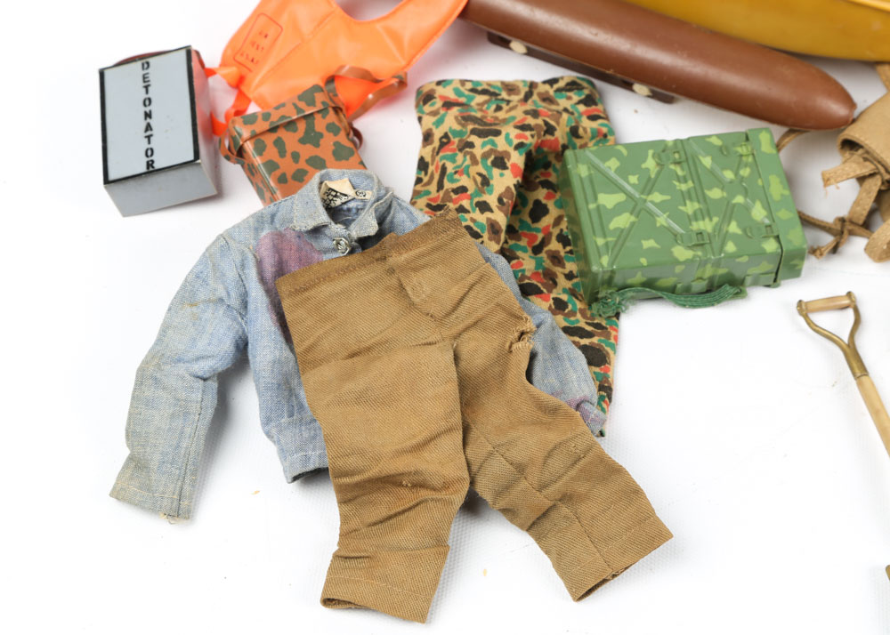 Vintage G.I. Joe Action Figure with Jeep and Accessories