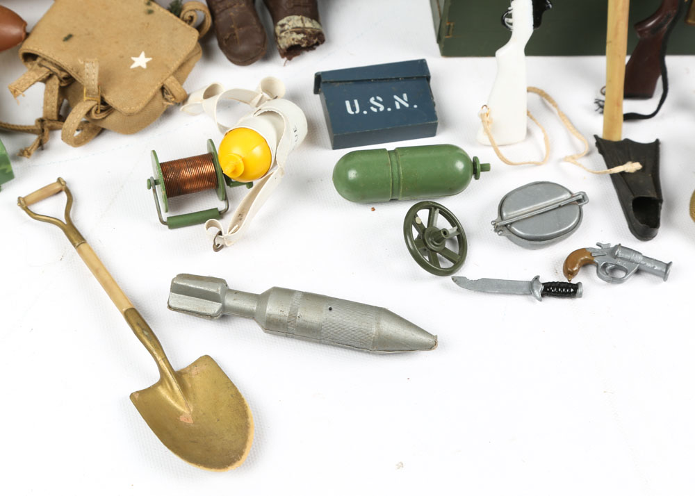 Vintage G.I. Joe Action Figure with Jeep and Accessories