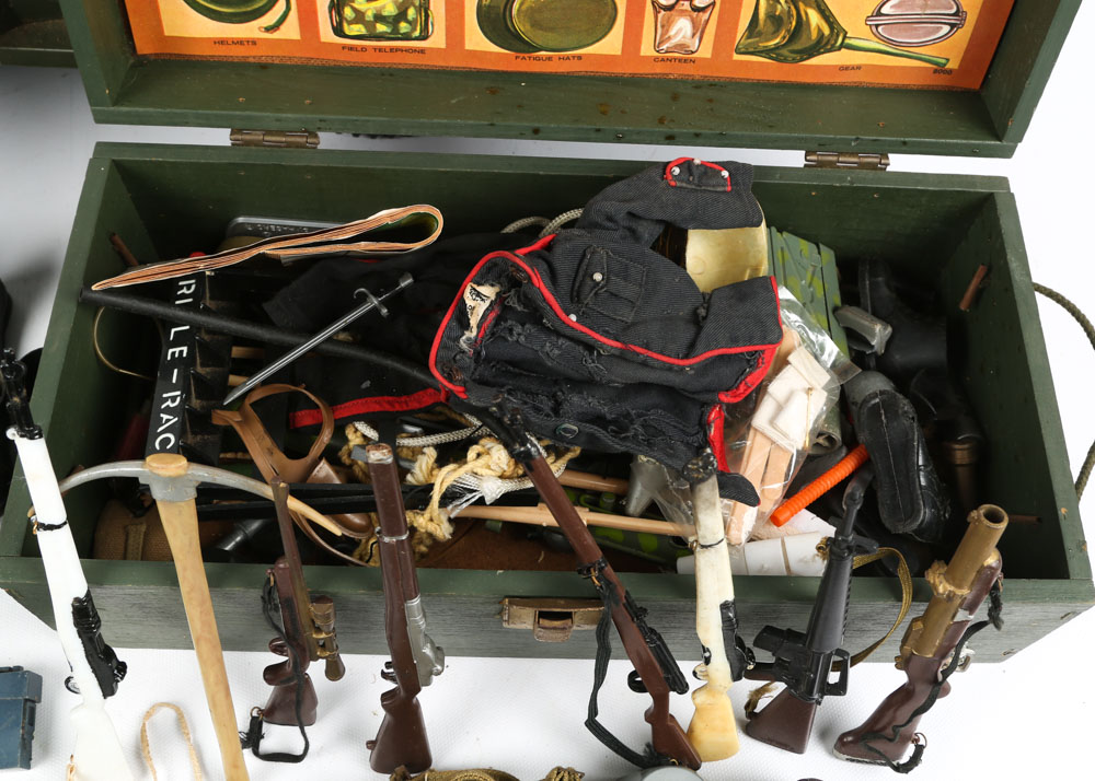 Vintage G.I. Joe Action Figure with Jeep and Accessories