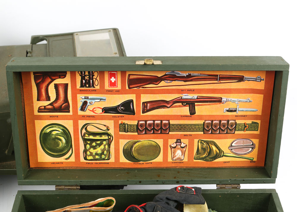 Vintage G.I. Joe Action Figure with Jeep and Accessories