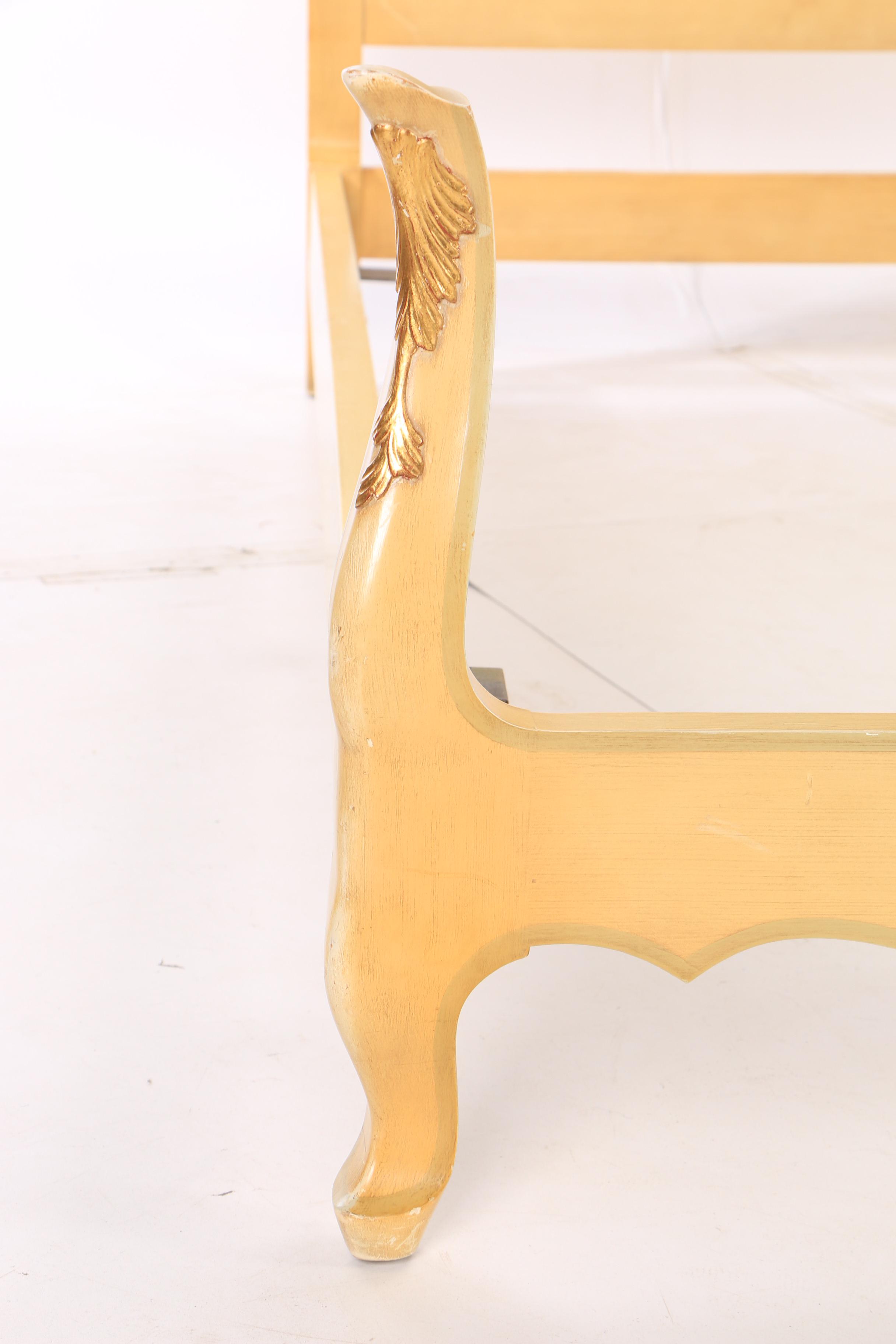 French Provincial Style Full Size Bed Frame by John Widdicomb, Mid-20th Century