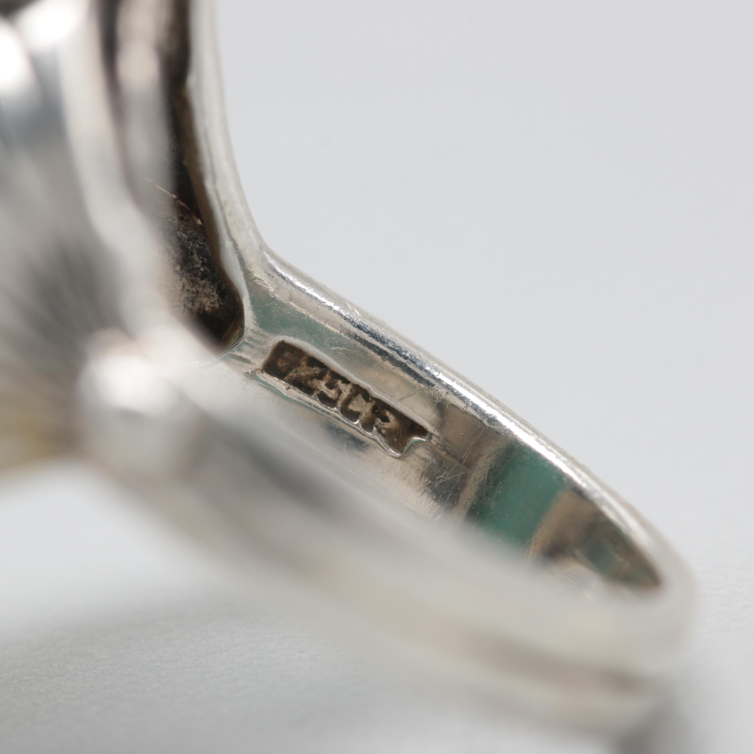 Southwest Style Sterling Silver Turquoise Ring