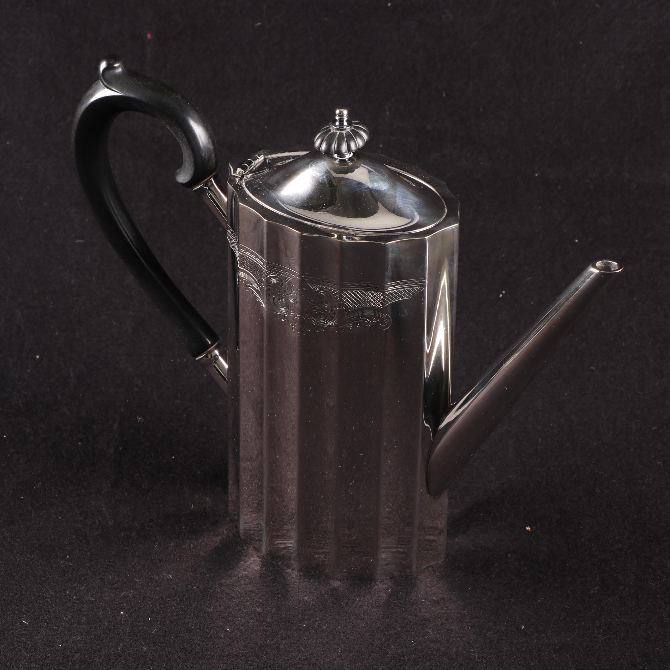 Lunt Silversmiths "Paul Revere" Silver Plate Tea and Coffee Service Set