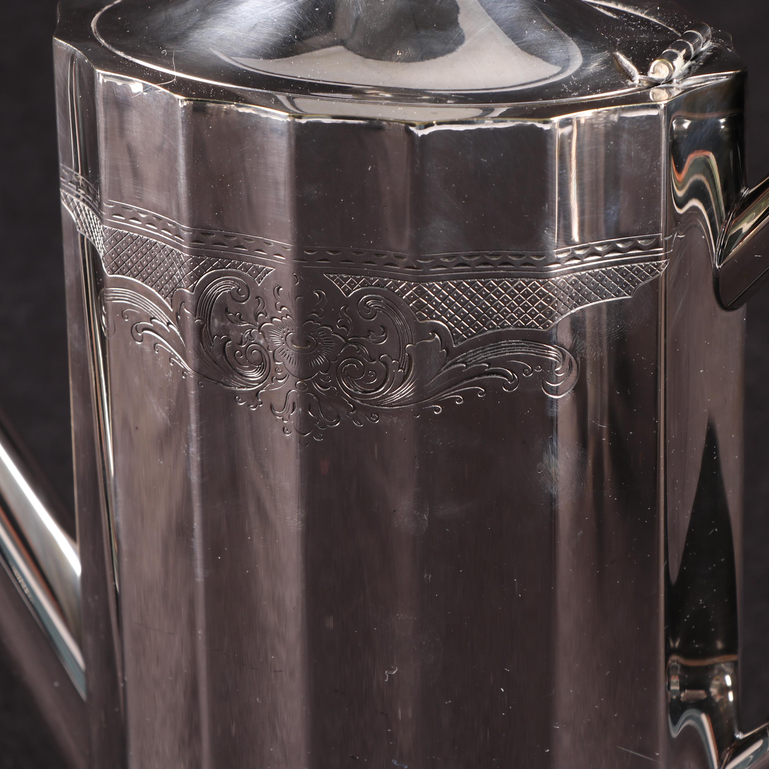 Lunt Silversmiths "Paul Revere" Silver Plate Tea and Coffee Service Set