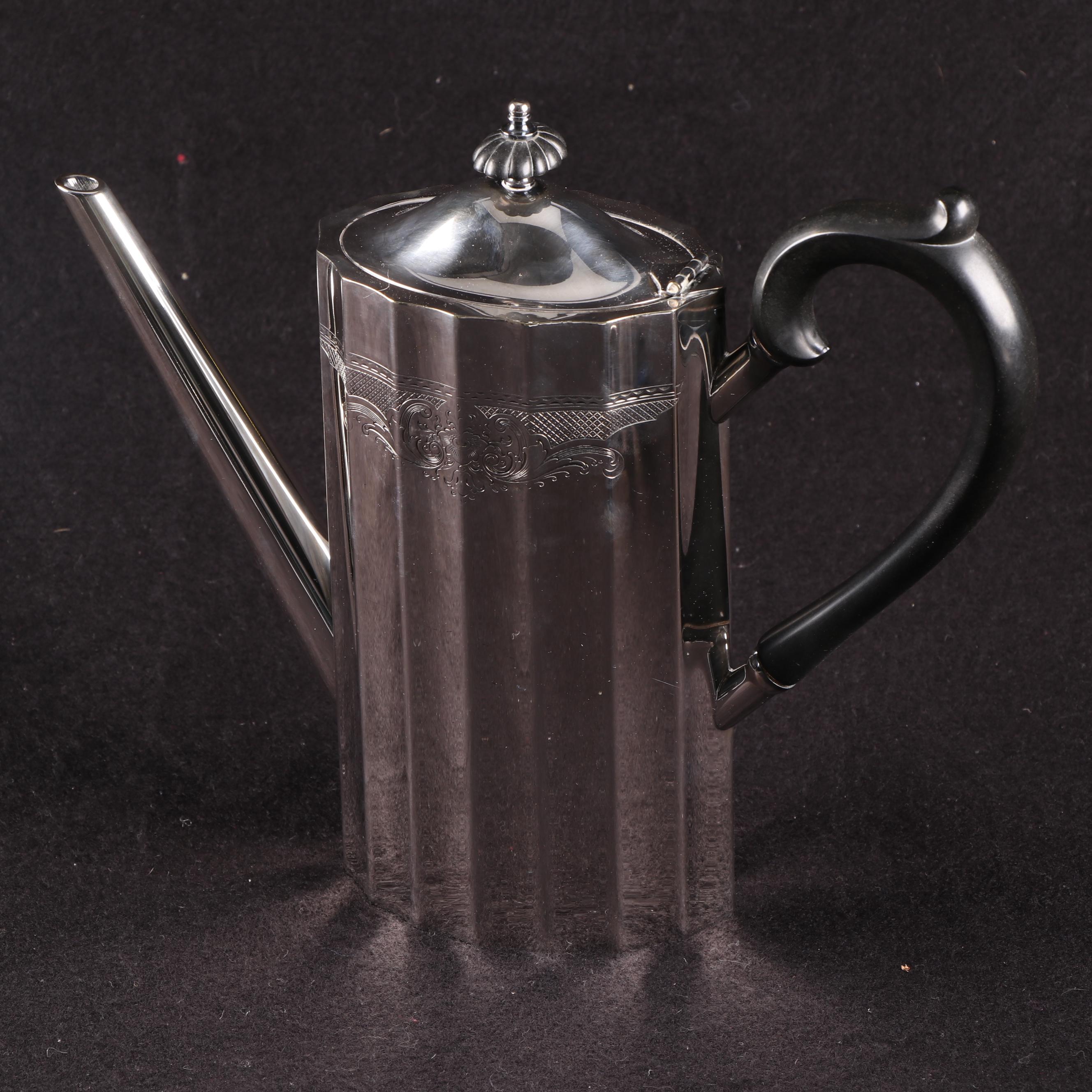Lunt Silversmiths "Paul Revere" Silver Plate Tea and Coffee Service Set