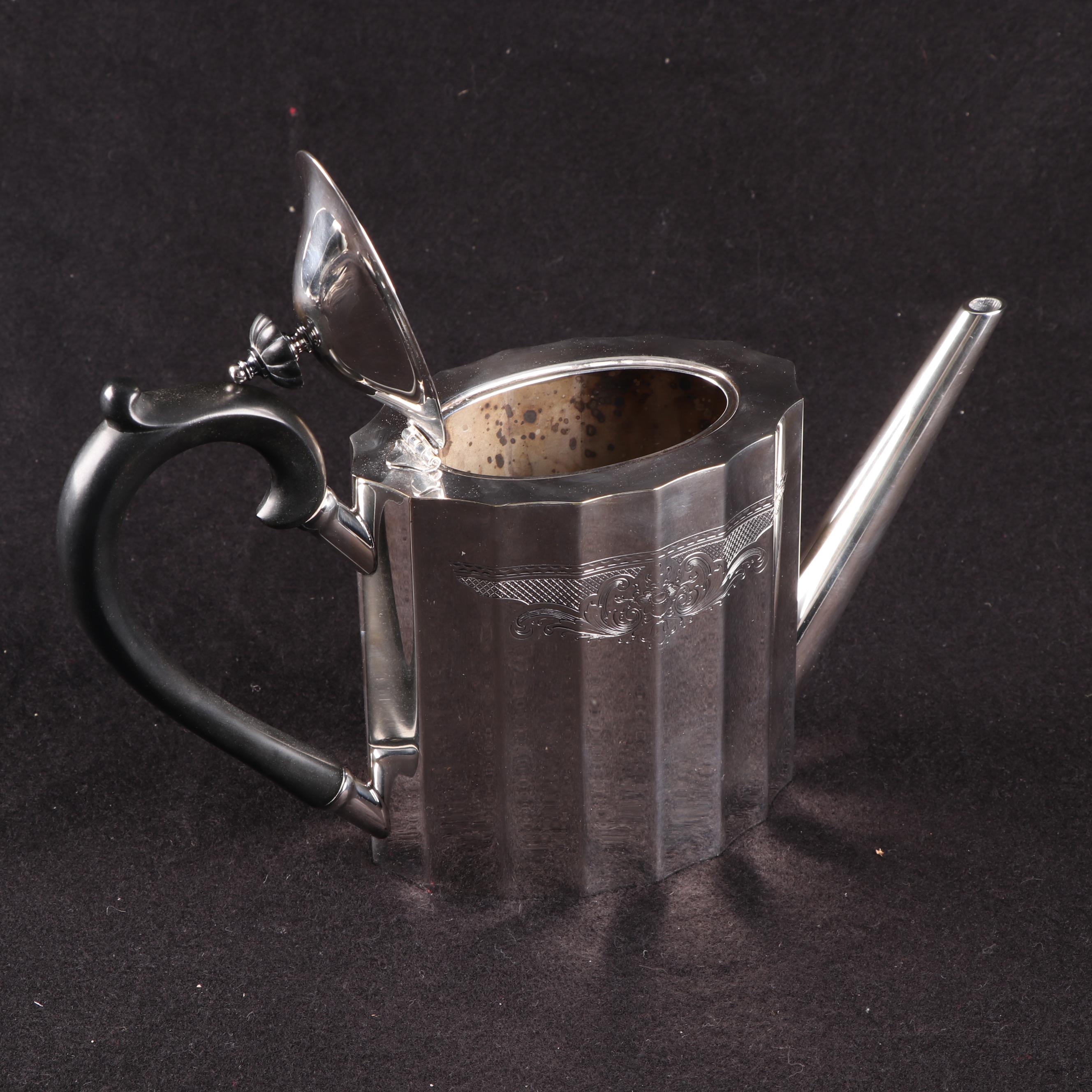 Lunt Silversmiths "Paul Revere" Silver Plate Tea and Coffee Service Set