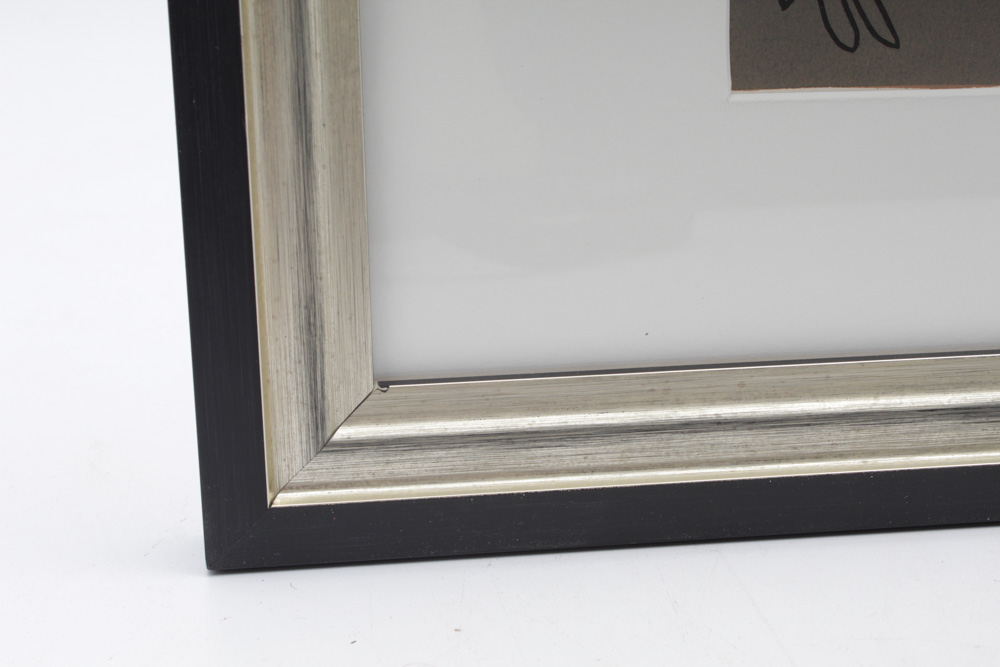 Pablo Picasso 1962 Color Linoleum Cut "Bacchanal with Bull"