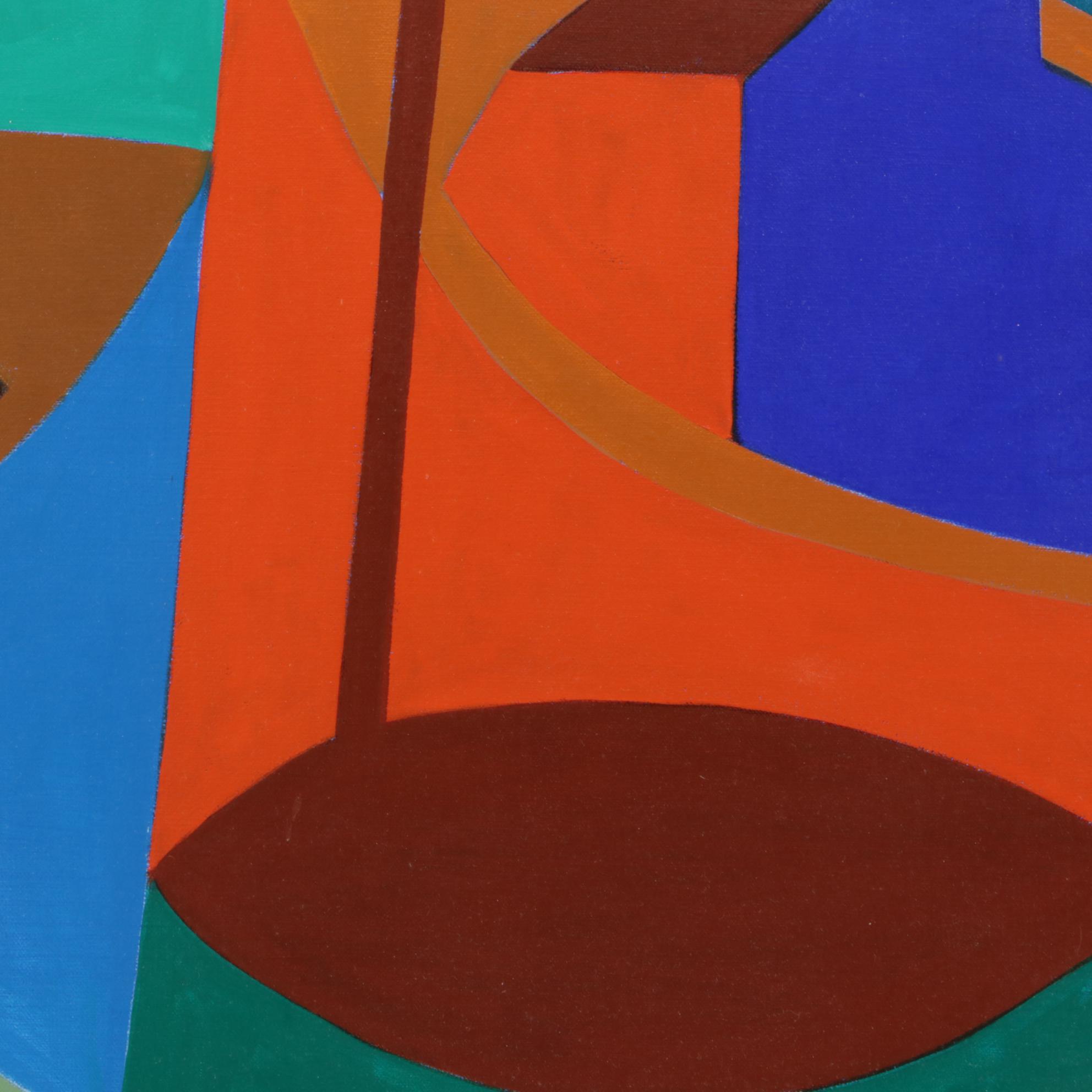 George Anderson Contemporary Abstract Painting "Rockport Harbor"