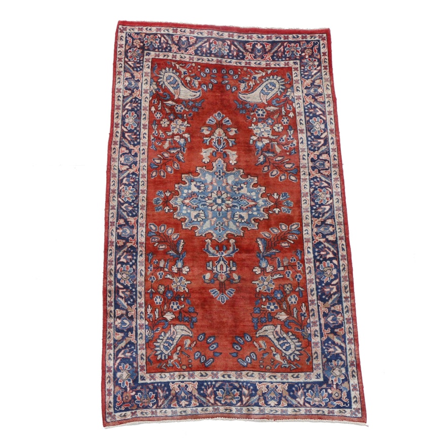 Hand-Knotted Persian Qum Area Rug