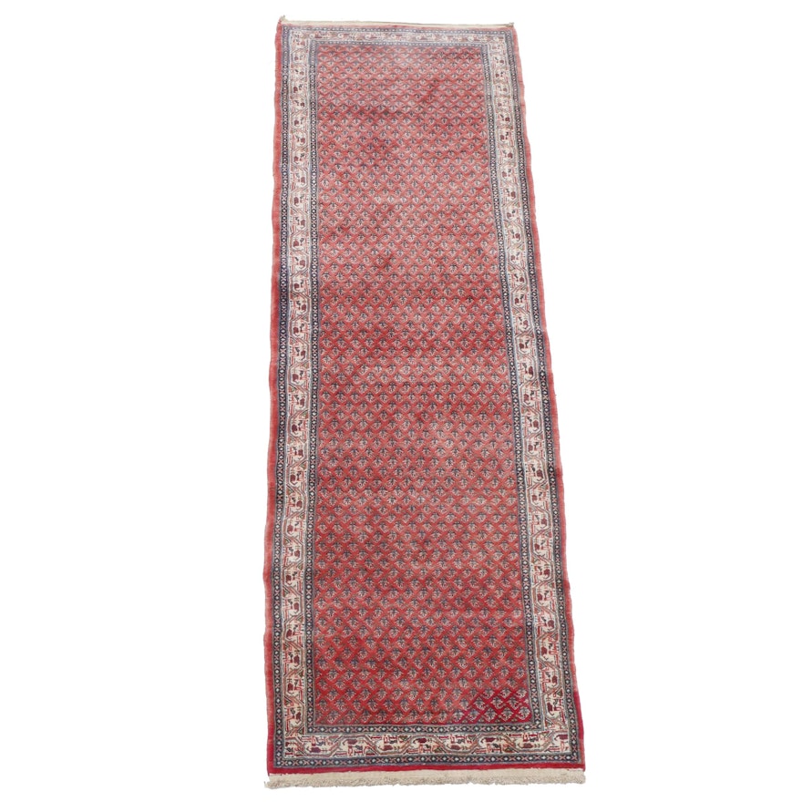 Hand-Knotted Indo-Persian Mir-Seraband Long Rug