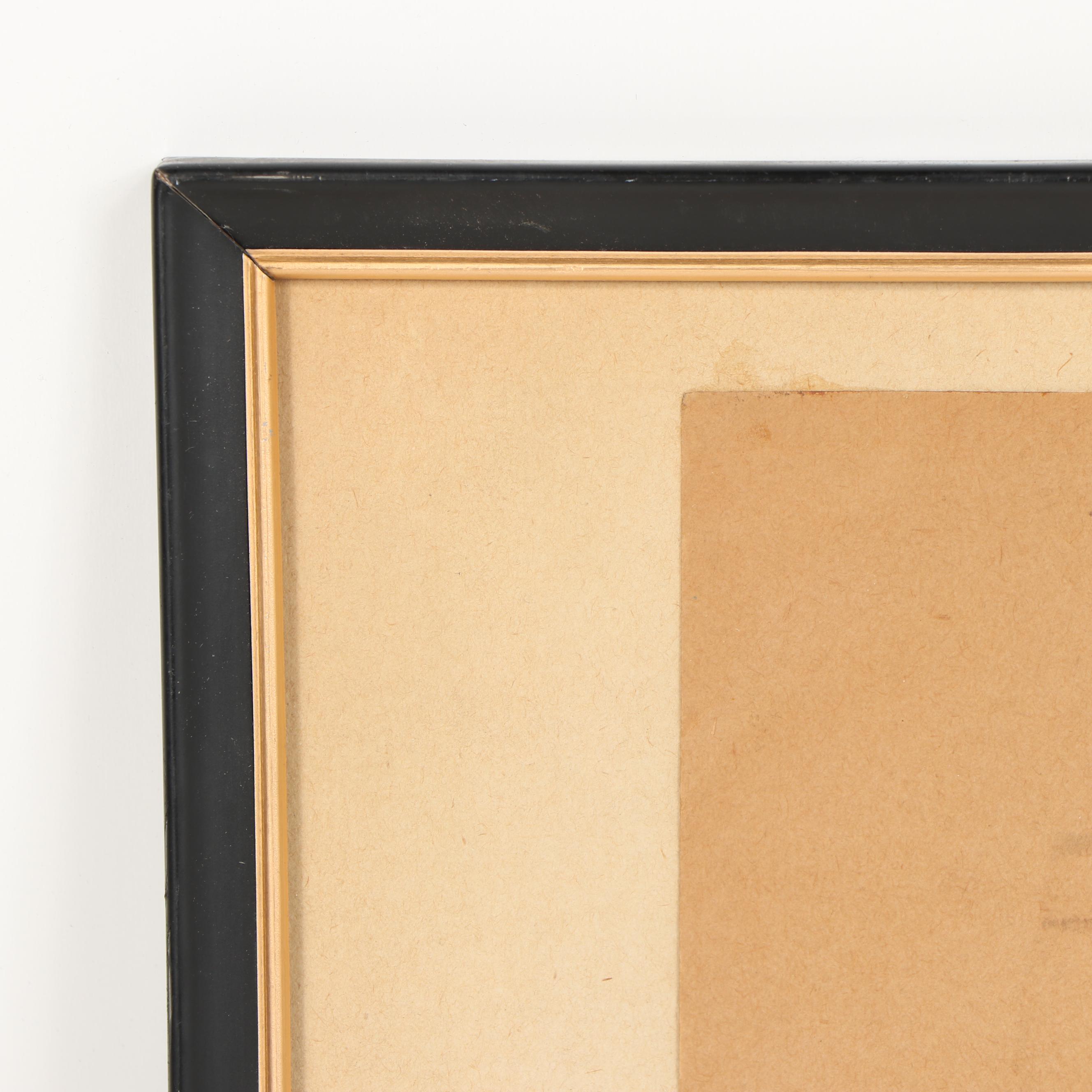 Renato Guttuso Watercolor of Seated Nude