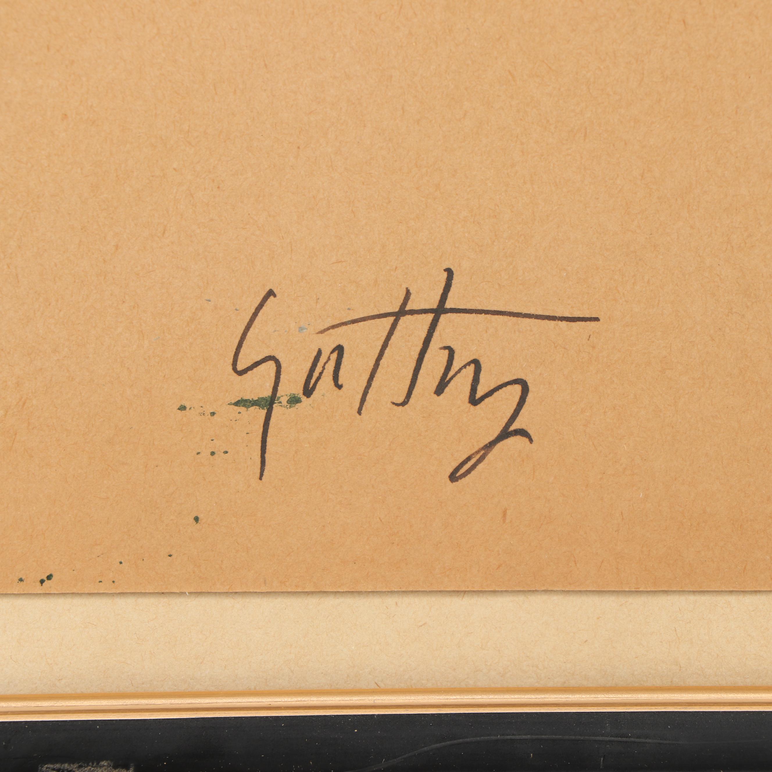 Renato Guttuso Watercolor of Seated Nude