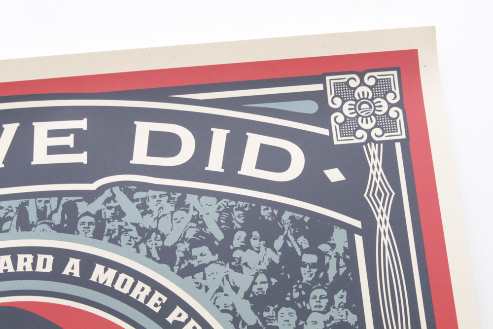 Shepard Fairey Open Edition Offset Poster "Yes We Did"