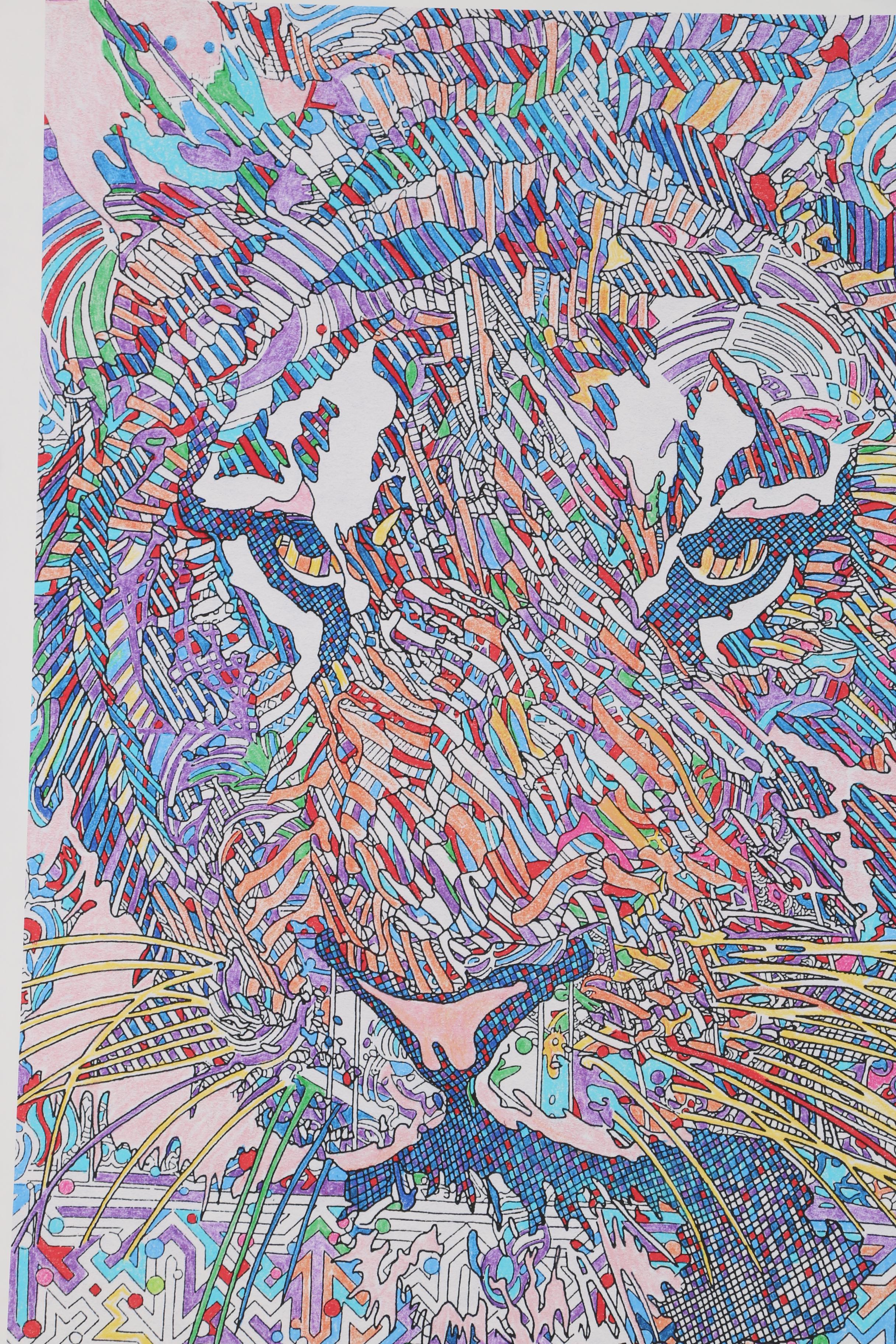 Guillaume Azoulay Giclée "Arabesques Tigreés"