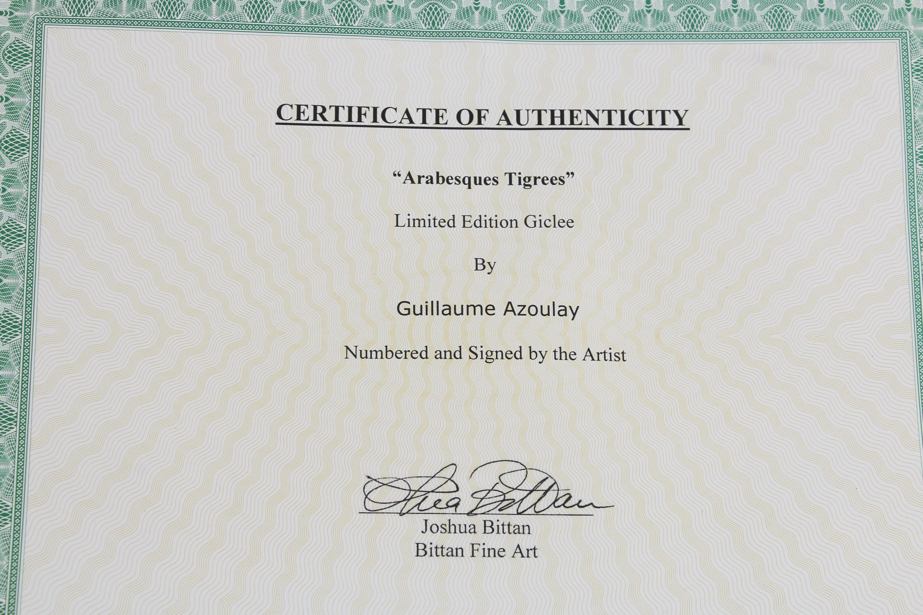 Guillaume Azoulay Giclée "Arabesques Tigreés"