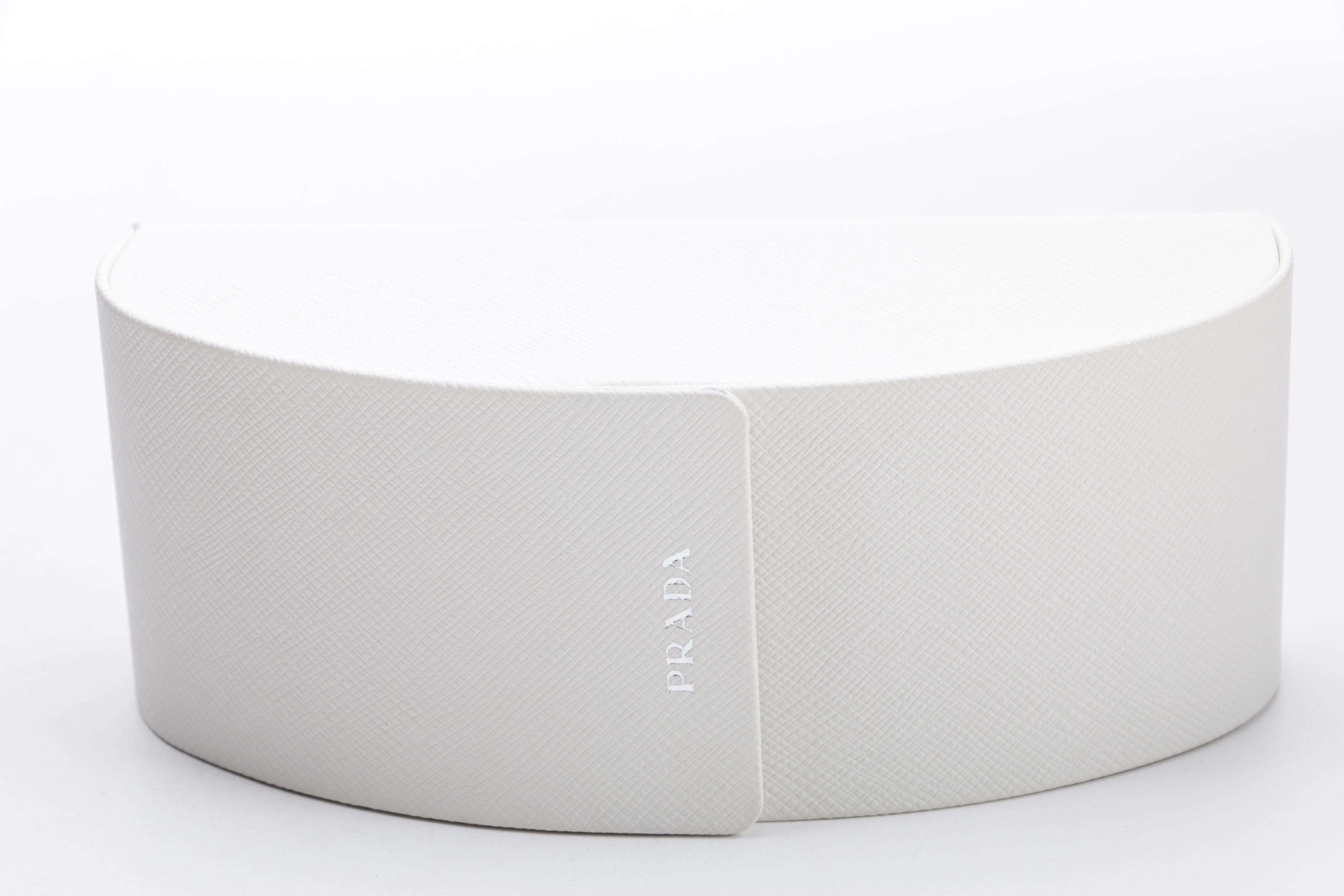 Prada Baroque SPR 27O Grey Transparent Sunglasses with Case