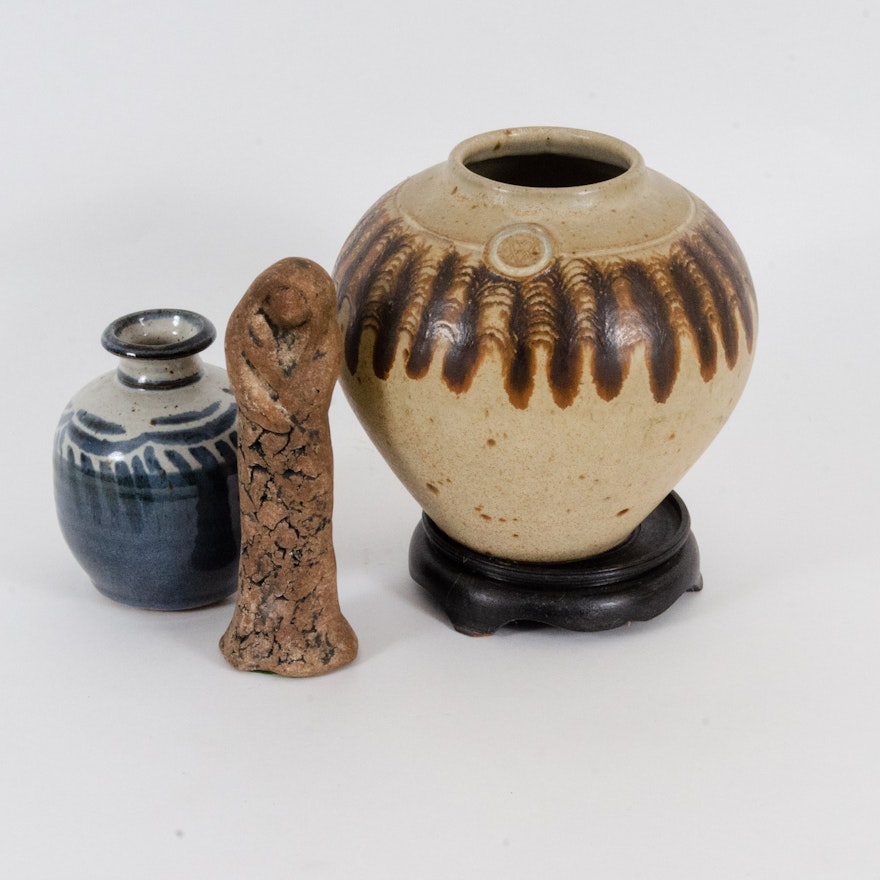 Art Pottery Vases and Figurine