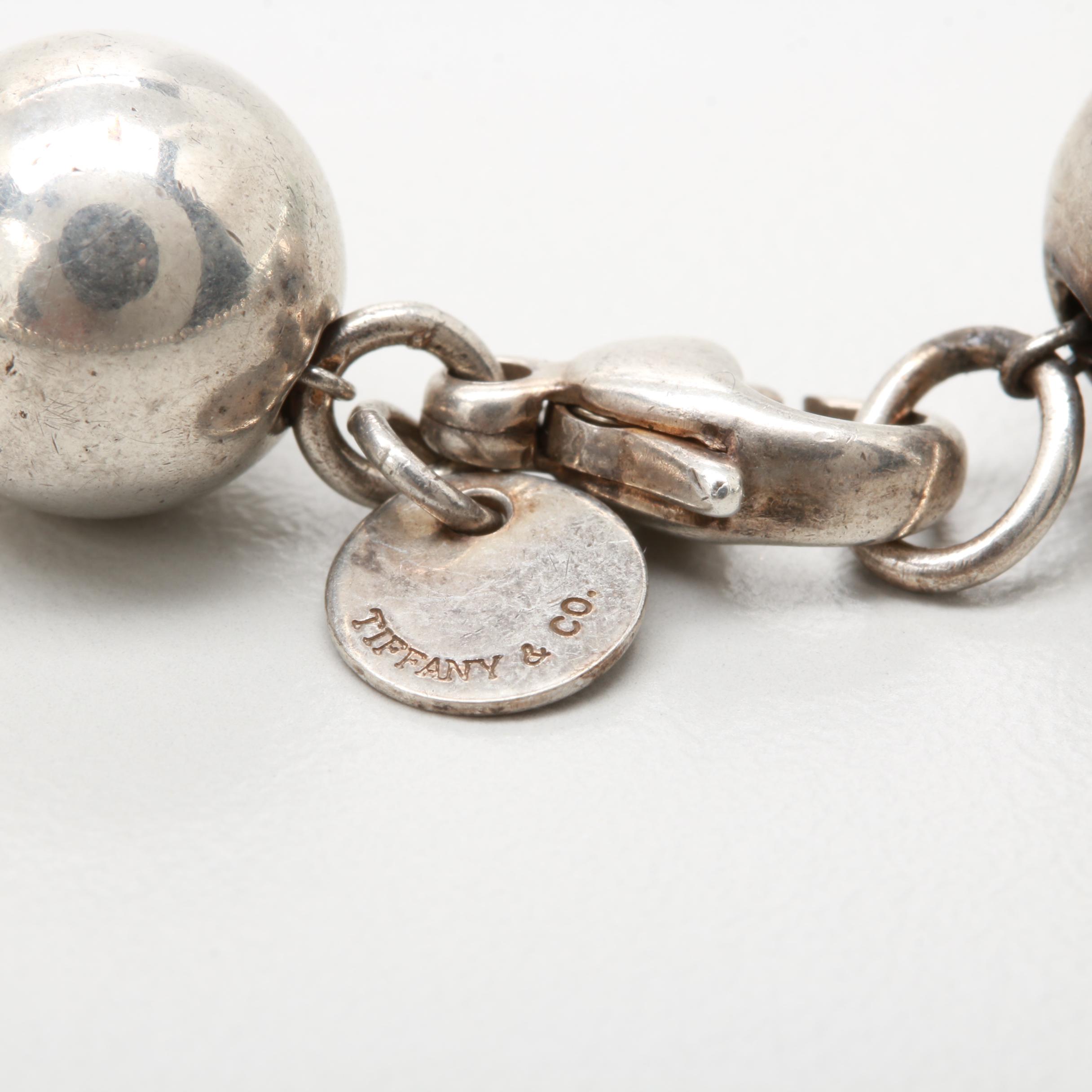 Tiffany & Co. Sterling Silver Bead Necklace