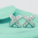 Tiffany & Co. Platinum Diamond Earrings