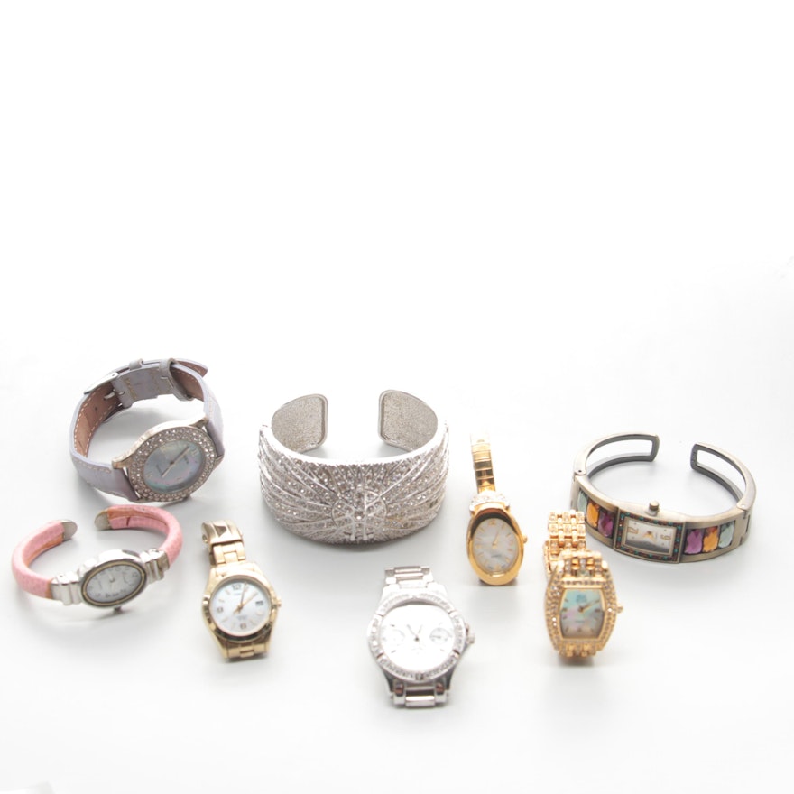 Assorted Gold and Silver Tone Wristwatches