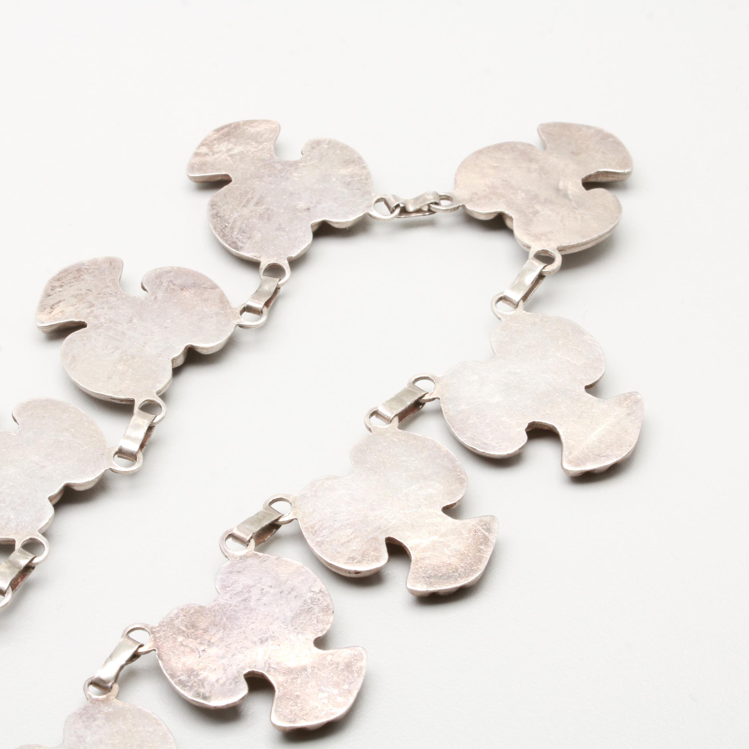 Mexican Sterling Silver Amethyst Necklace