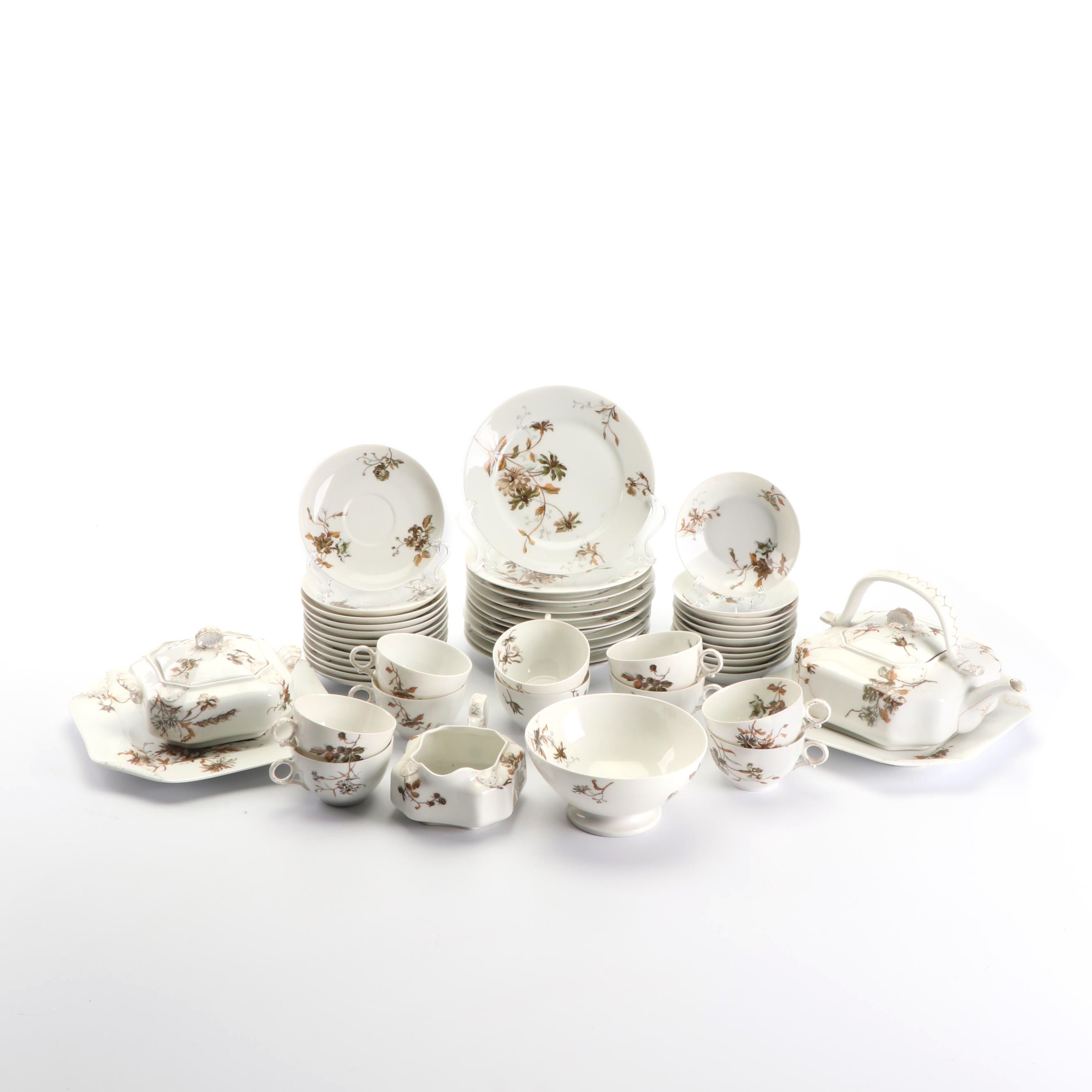 Antique Haviland Limoges Porcelain Dinnerware c. 1879-1889