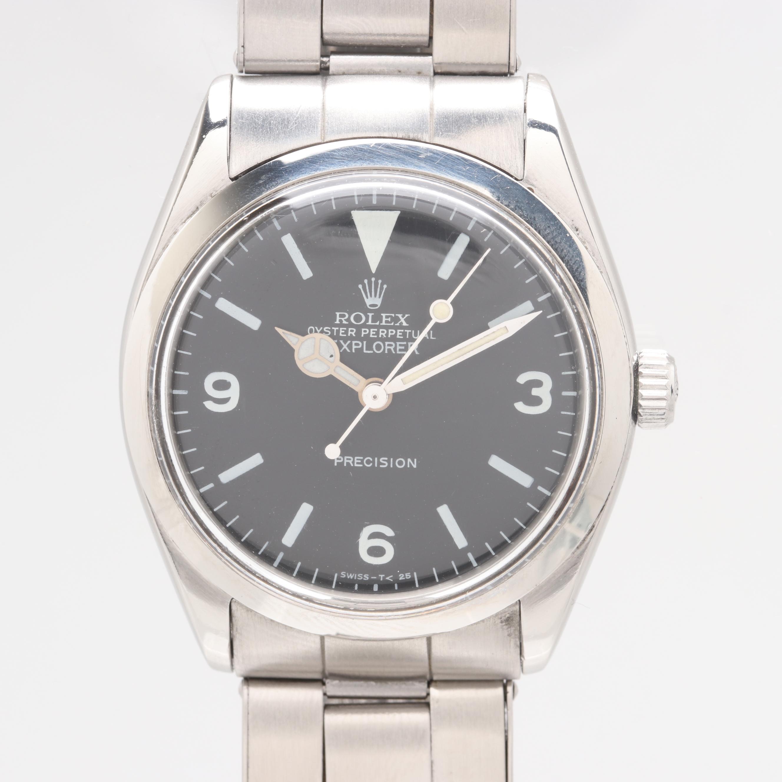 Rolex Air King 5500 with Explorer Dial Watch 1960