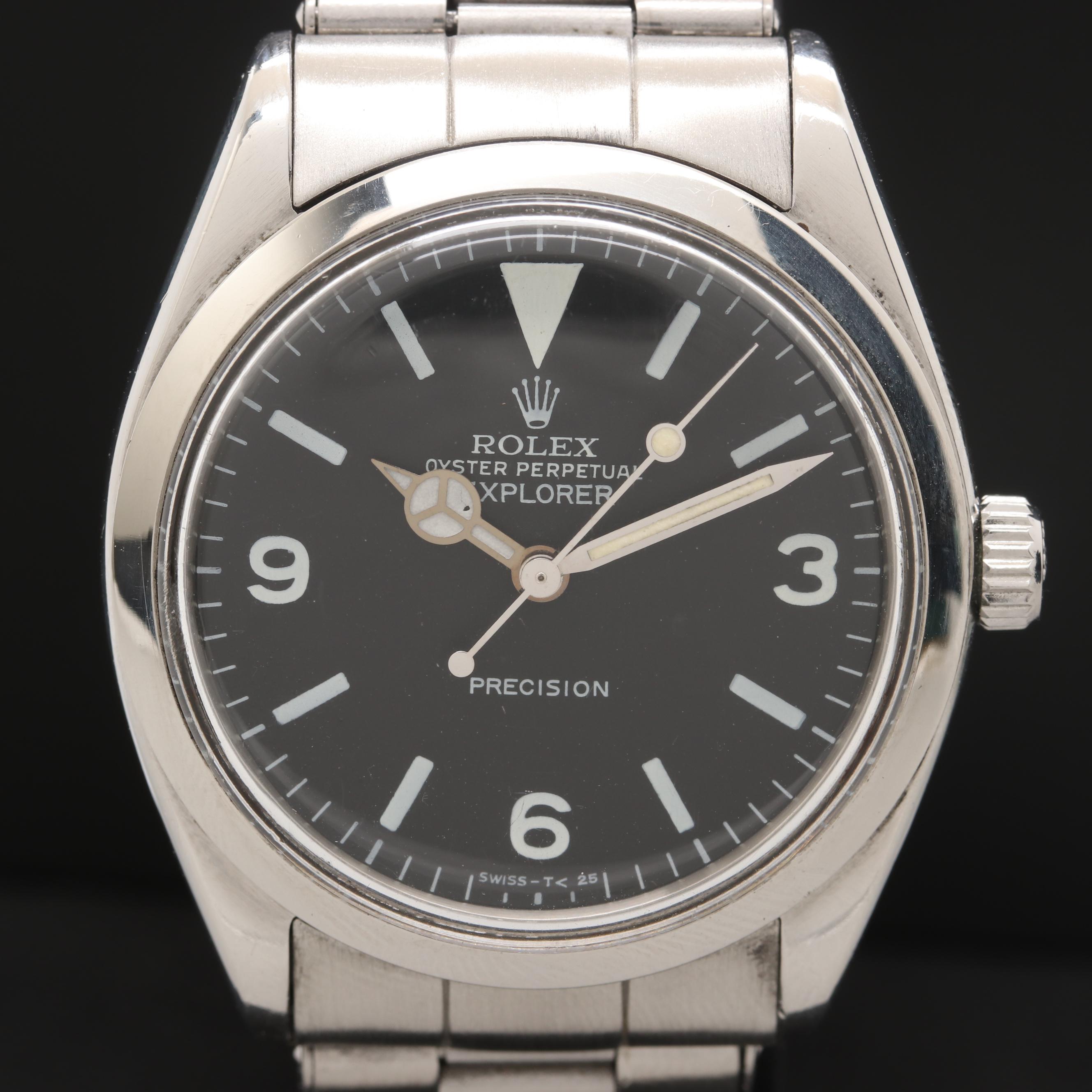 Rolex Air King 5500 with Explorer Dial Watch 1960