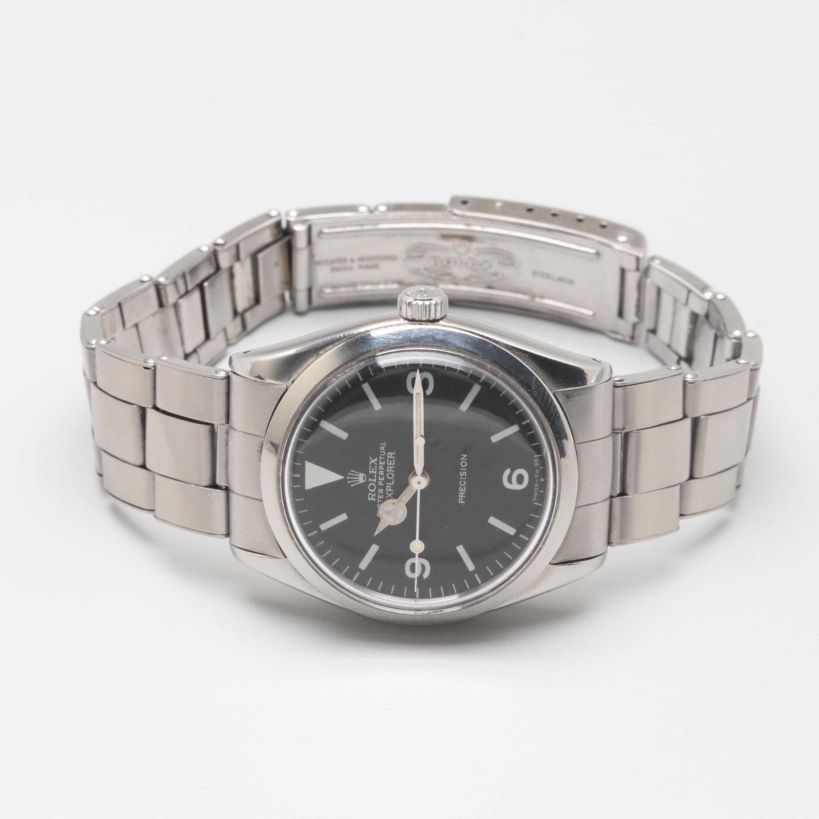 Rolex Air King 5500 with Explorer Dial Watch 1960