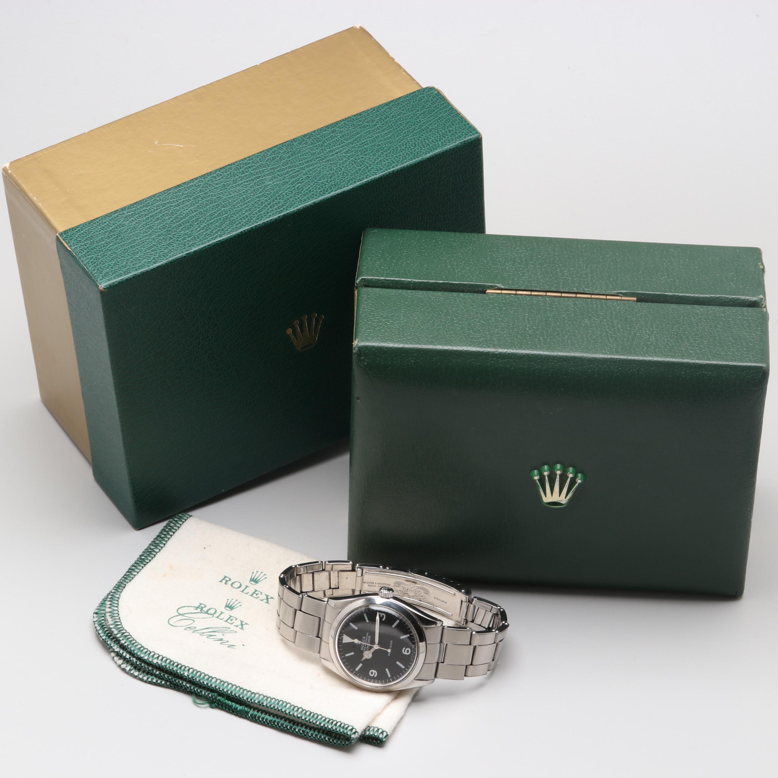 Rolex Air King 5500 with Explorer Dial Watch 1960