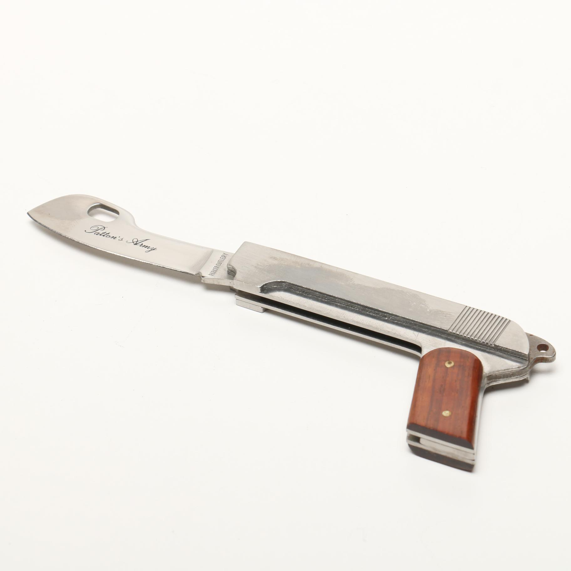 Parker Cutlery "Three Centuries of Guns" Pocket Knife Guns Display