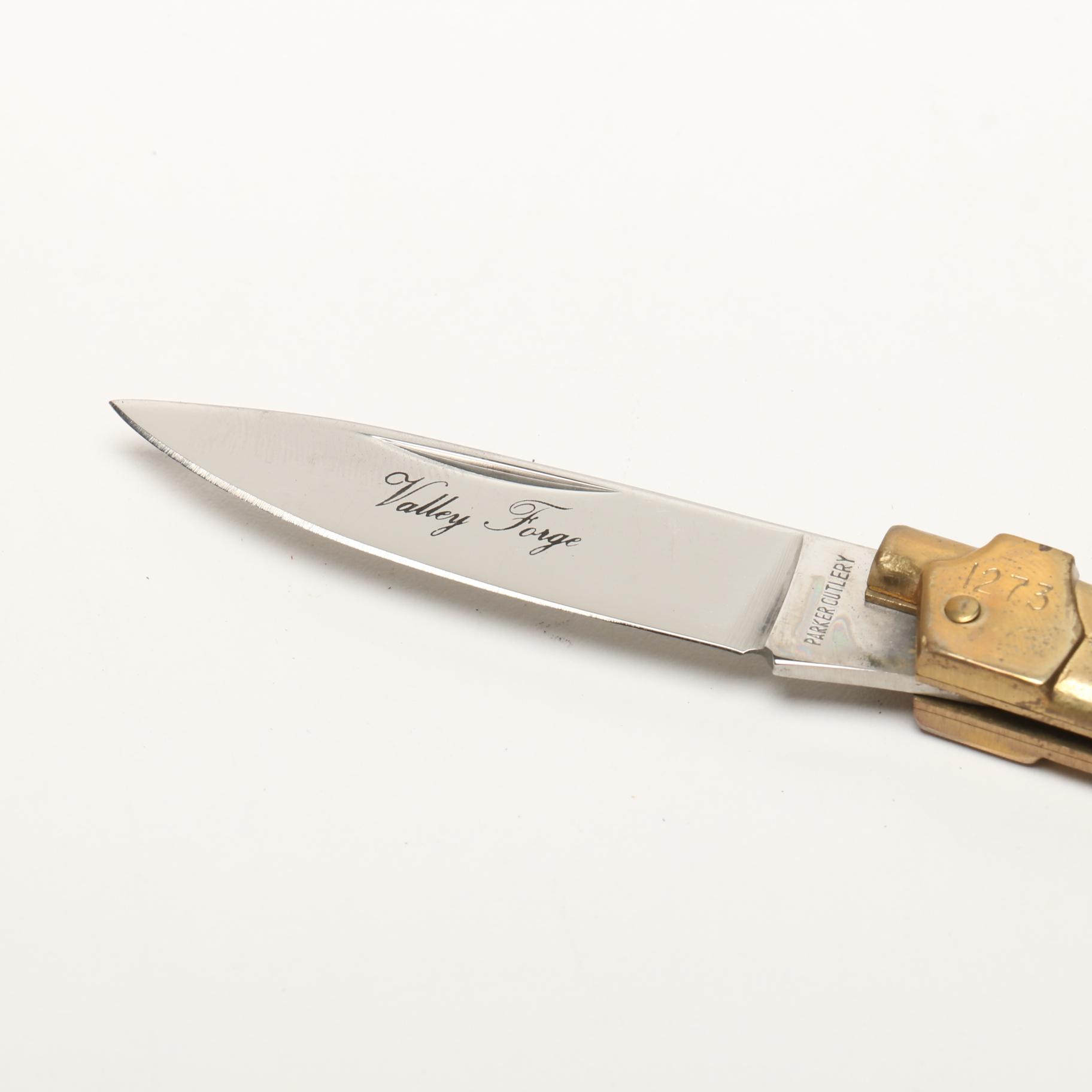 Parker Cutlery "Three Centuries of Guns" Pocket Knife Guns Display