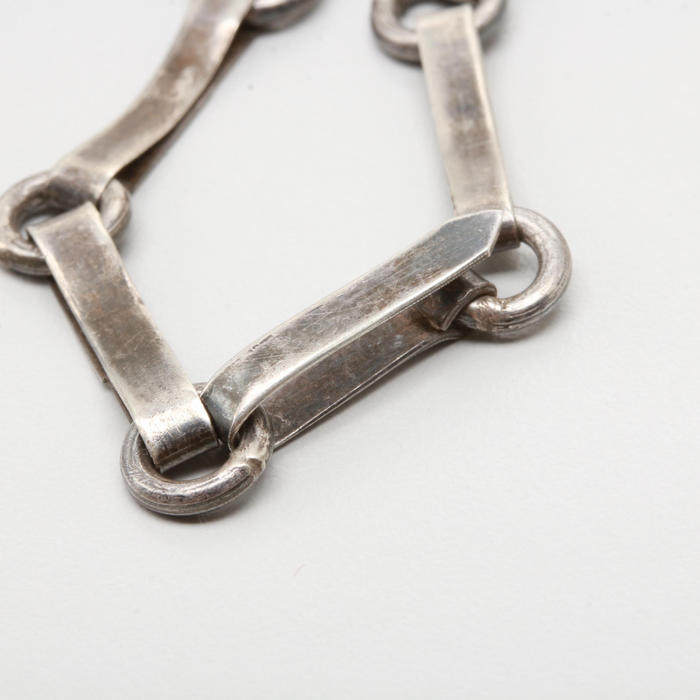 Mexican Sterling Silver Resin Necklace