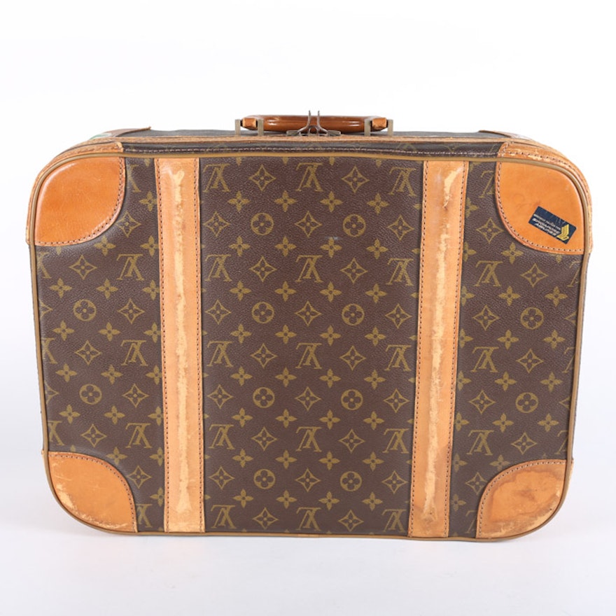 Vintage Louis Vuitton Monogram Canvas Suitcase