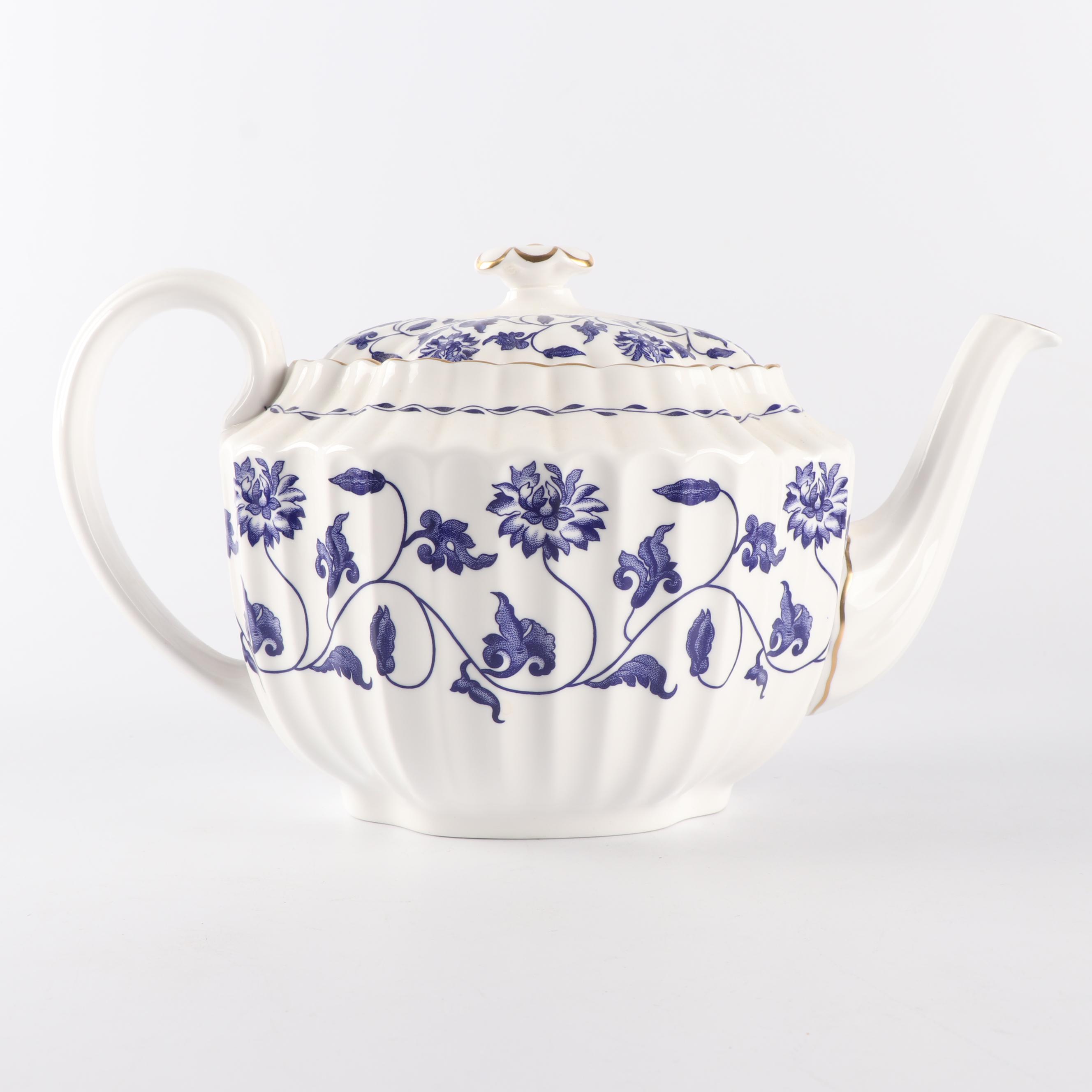 Spode Porcelain "Colonel-Blue" Part Tea Service
