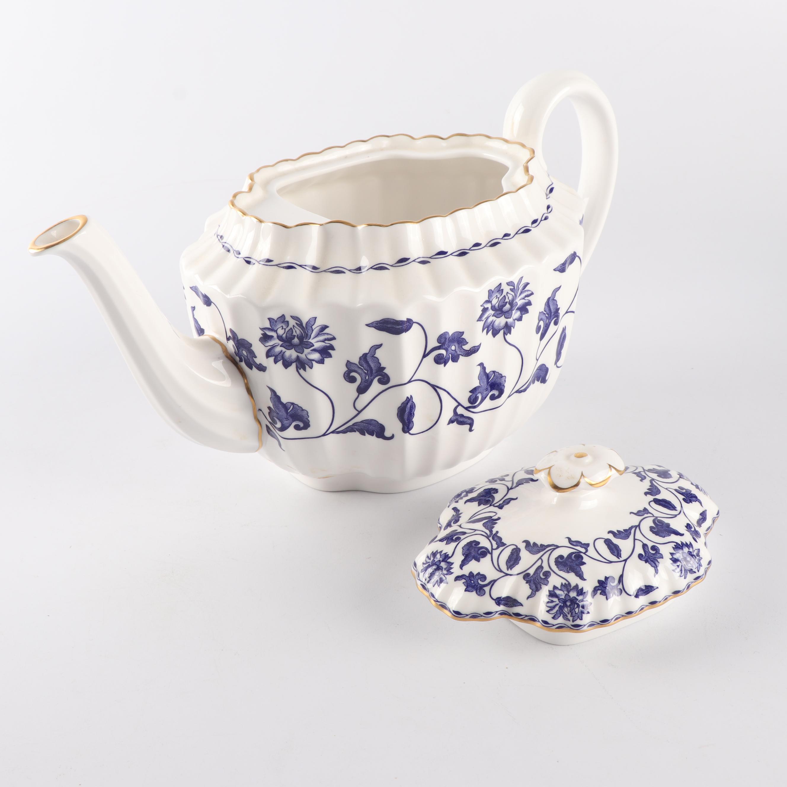 Spode Porcelain "Colonel-Blue" Part Tea Service