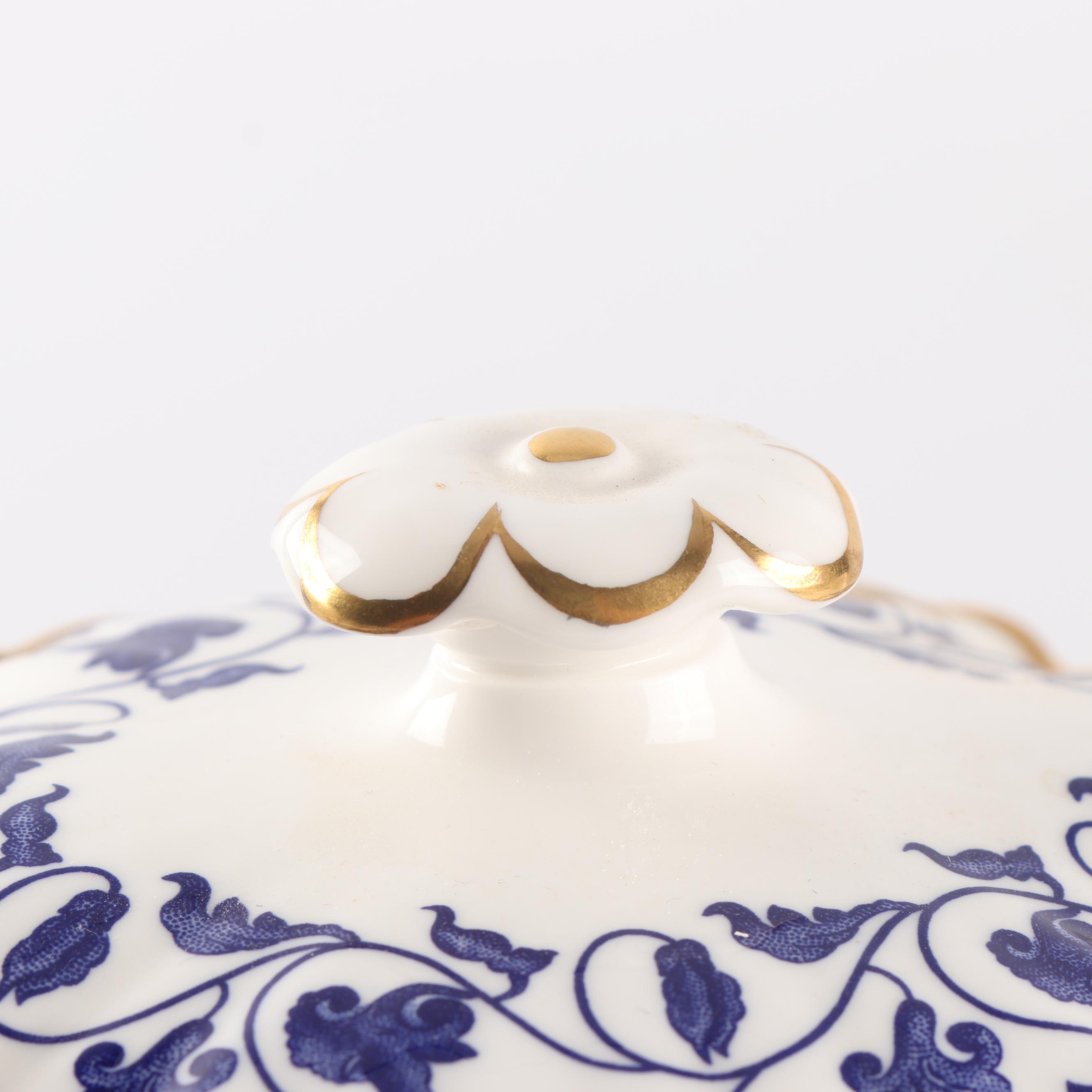 Spode Porcelain "Colonel-Blue" Part Tea Service