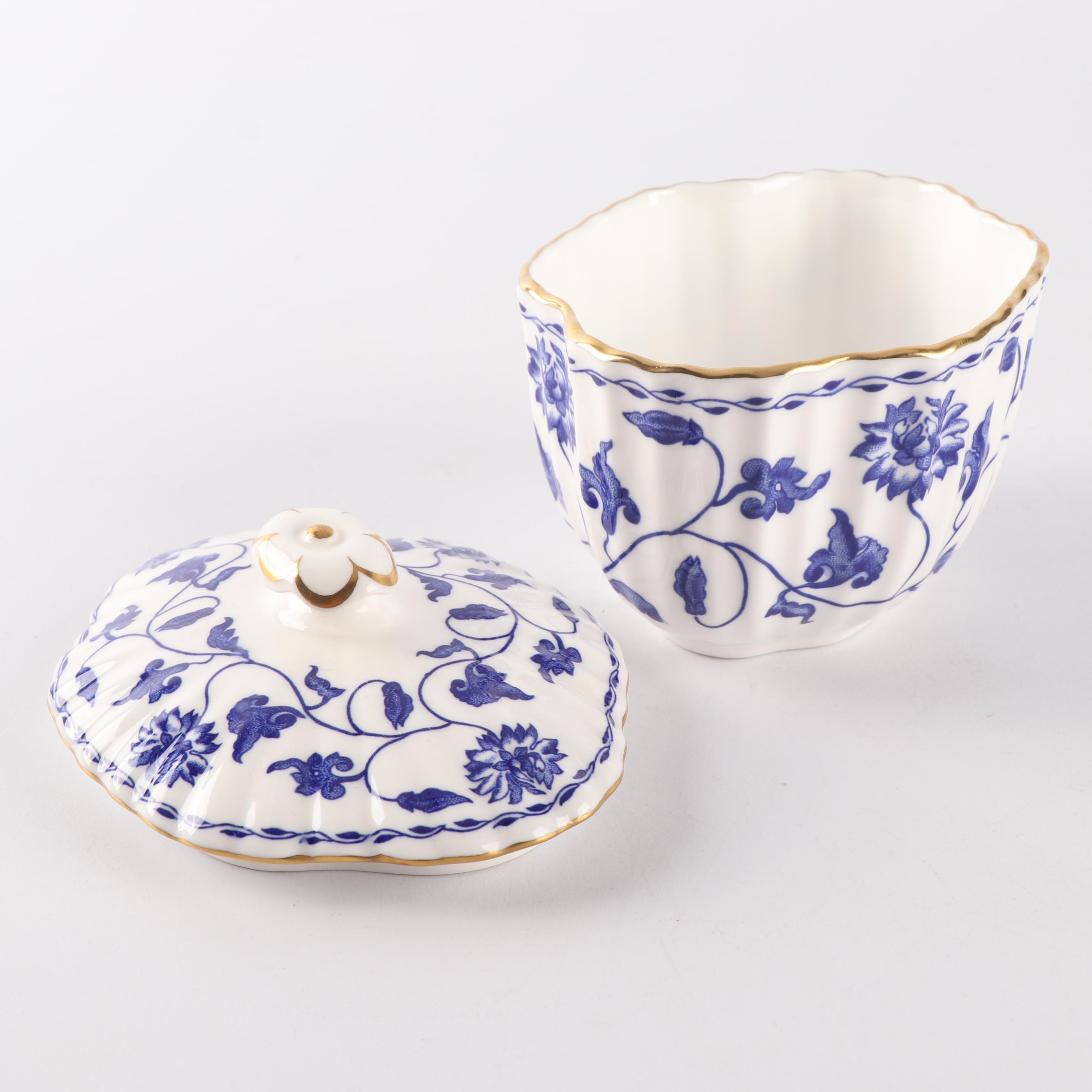 Spode Porcelain "Colonel-Blue" Part Tea Service