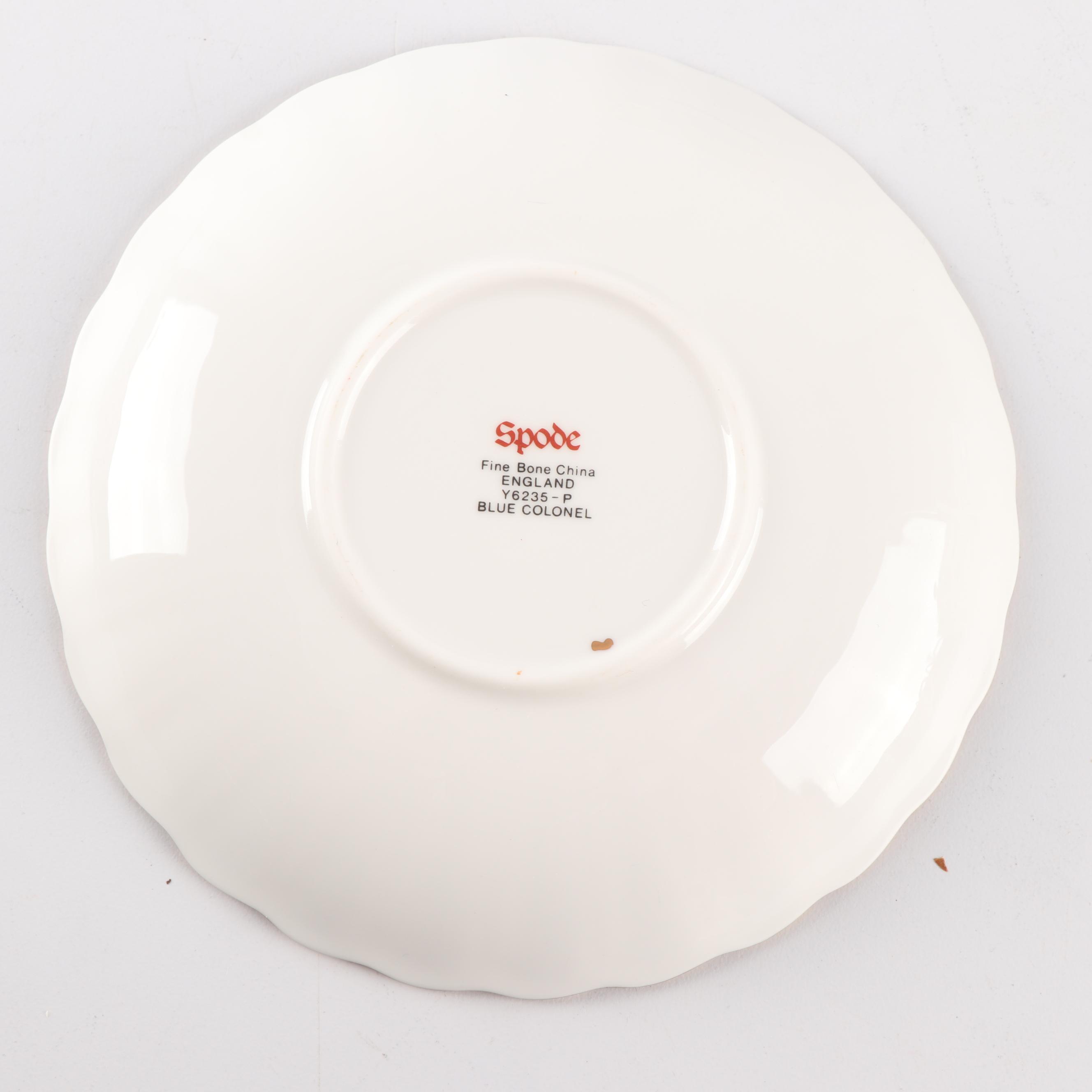 Spode Porcelain "Colonel-Blue" Part Tea Service