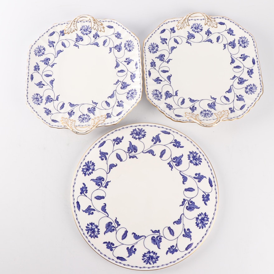 Three Spode Porcelain "Colonel-Blue" Serving Dishes