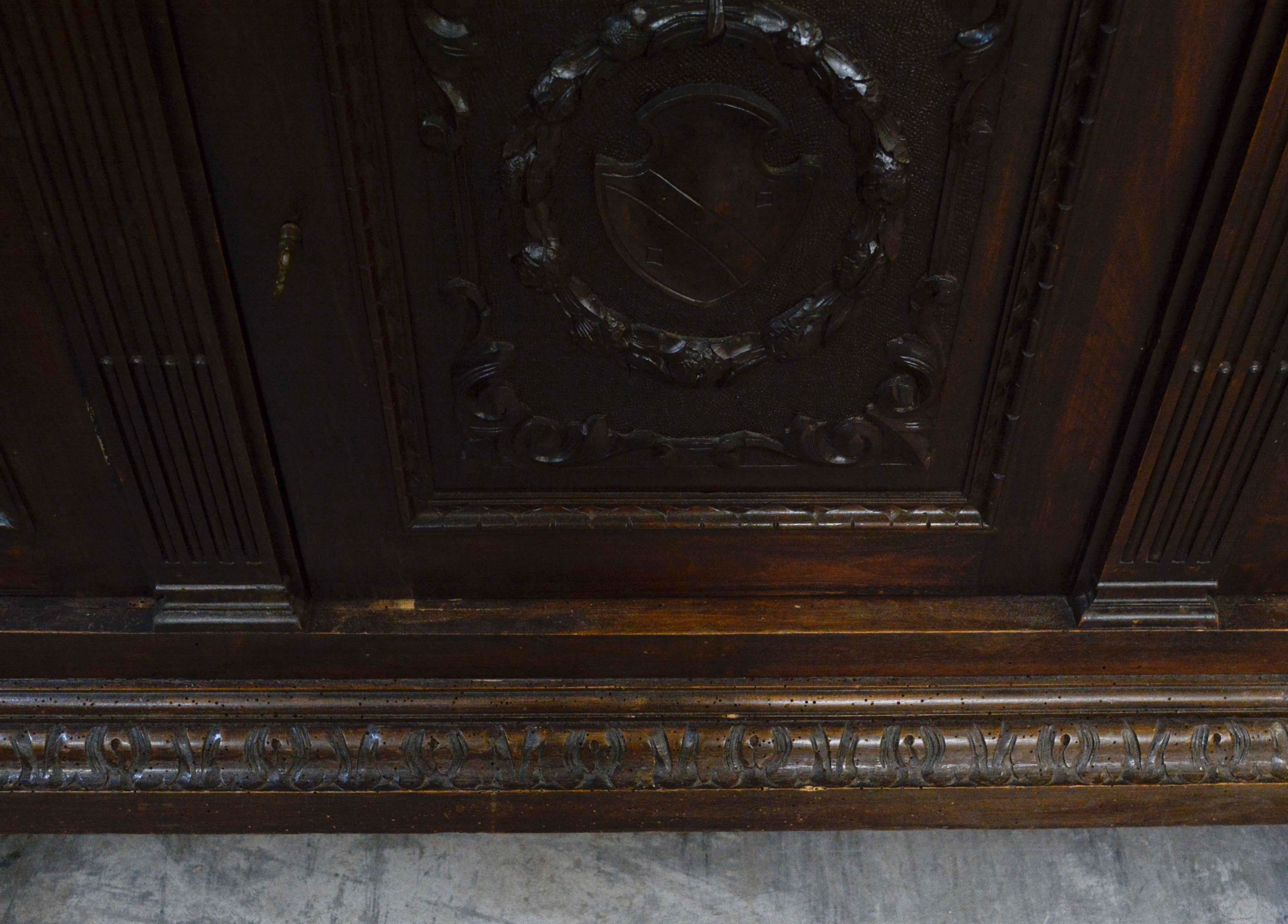 Renaissance Revival Style Carved Walnut Sideboard, Mid 19th Century