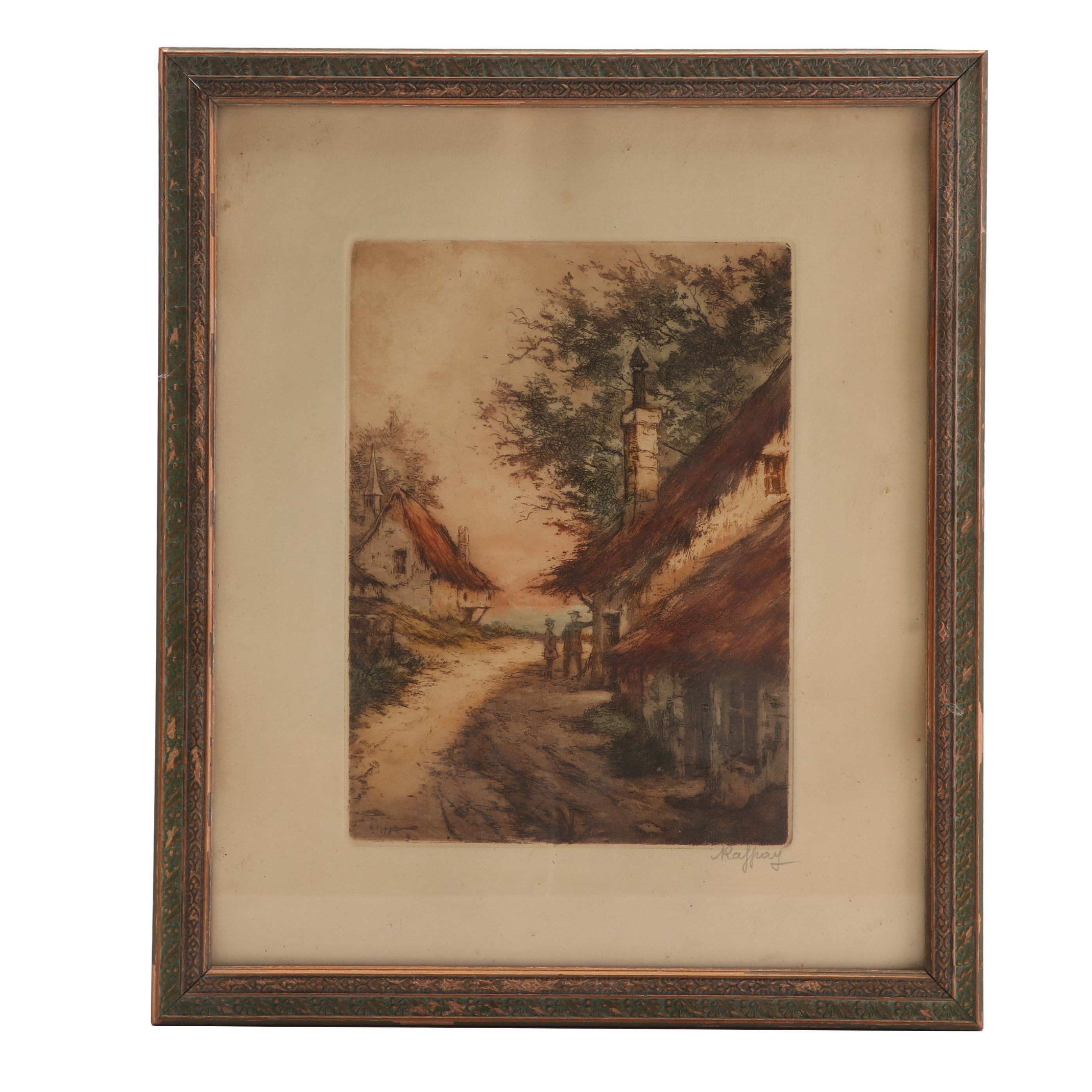 Raffrey Hand-Colored Etching